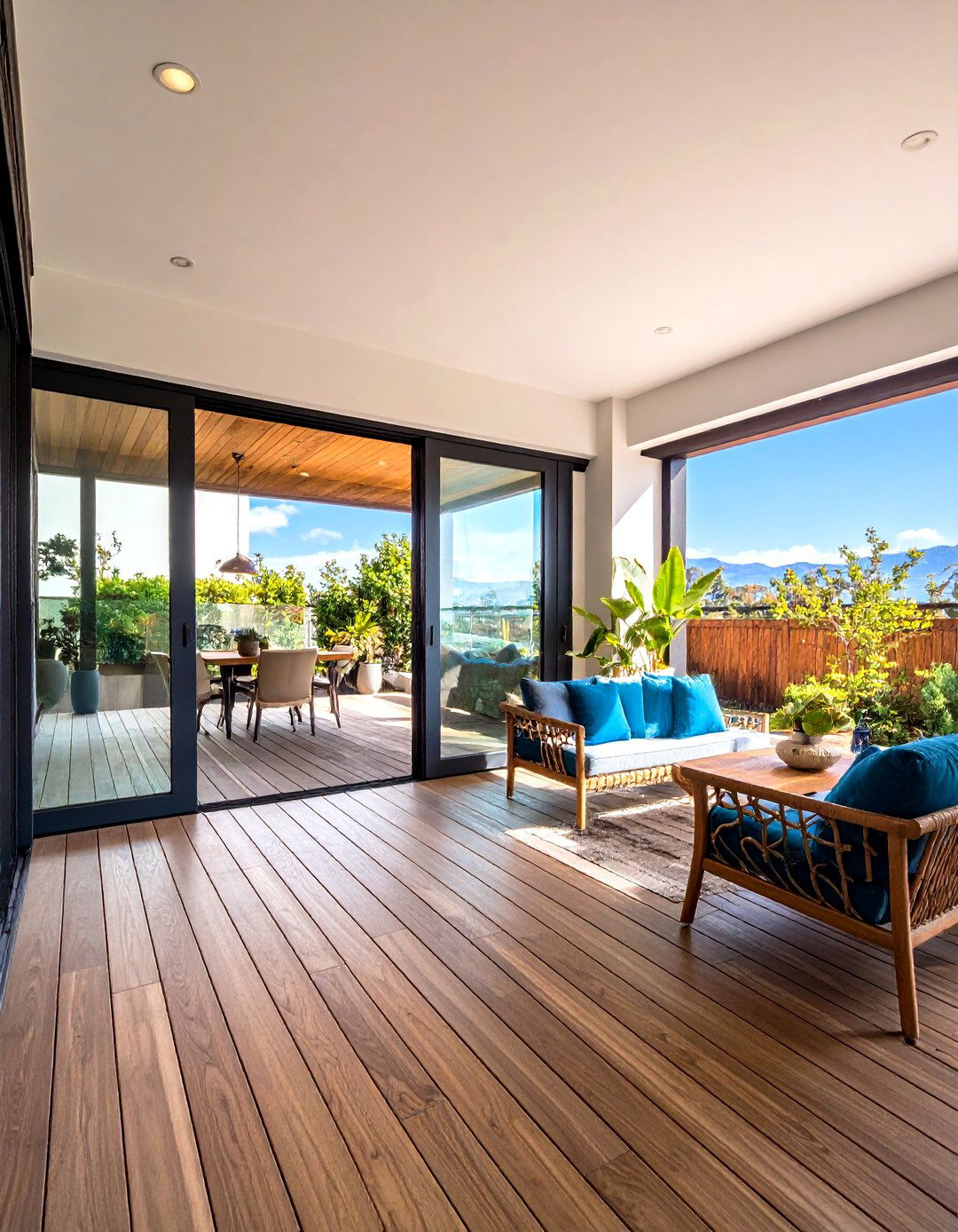 Emphasize Indoor Outdoor Flow in an Open Floor Plan - 25 open floor plan ideas