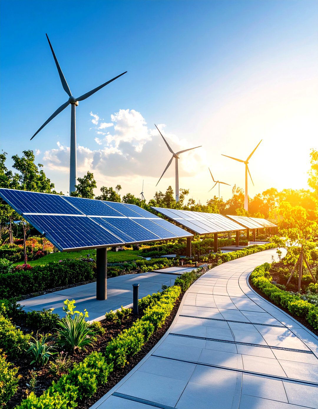 Energy Generating Features in AI Landscape Design - 25 ai landscape design ideas