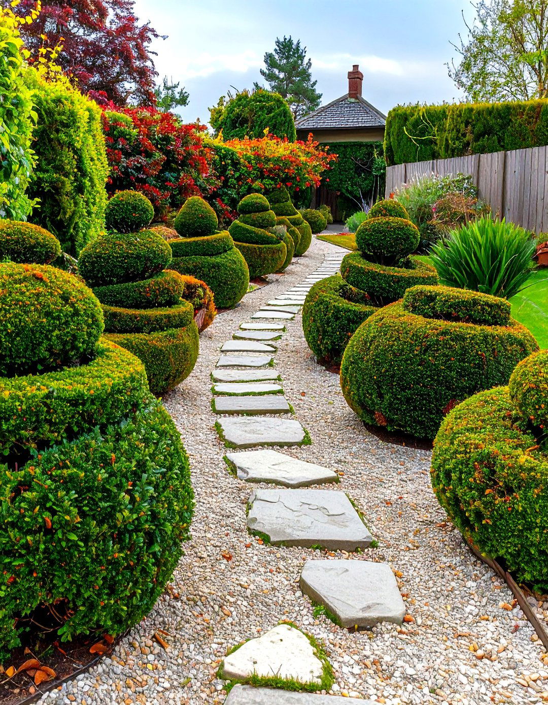 English Garden Boxwood Topiary Accents - 25 english garden ideas