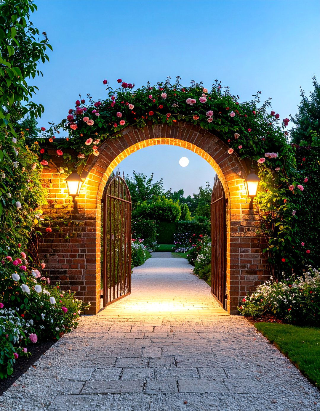 English Garden Moon Gate Entrance - 25 english garden ideas