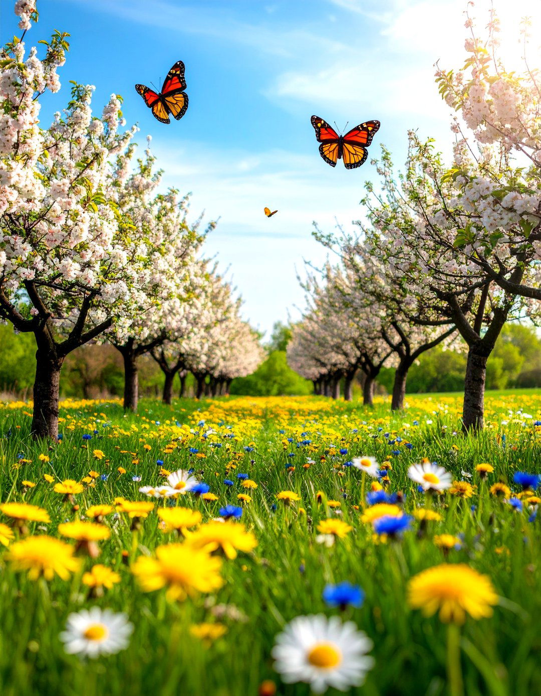 English Garden Orchard Wildflower Meadow - 25 english garden ideas