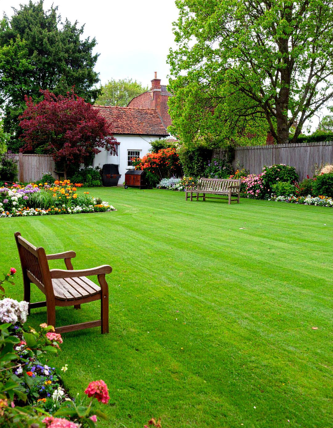 English Garden Tea Lawn for Croquet - 25 english garden ideas