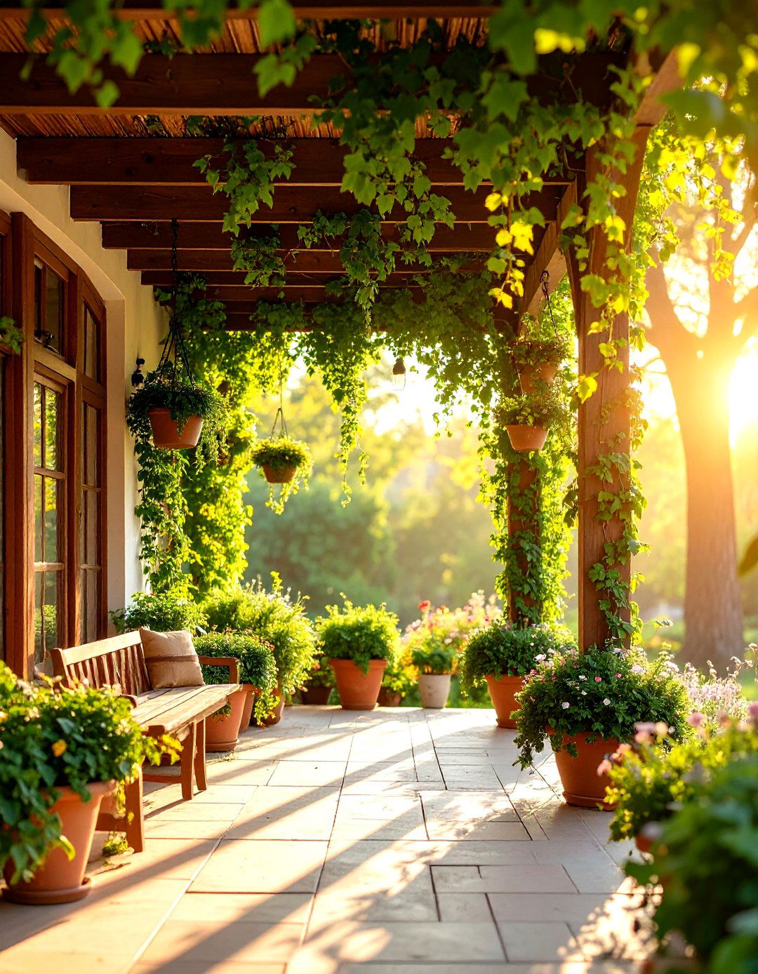 English Ivy Drapes Railings With Evergreen Elegance - 25 outdoor plants for patio
