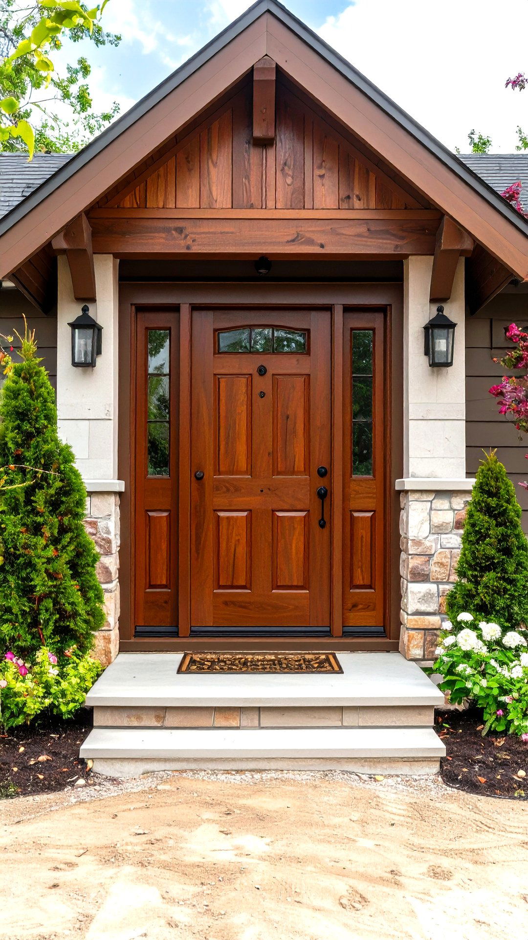Espresso Beans Cedar Front Door - 25 cedar front door colors ideas