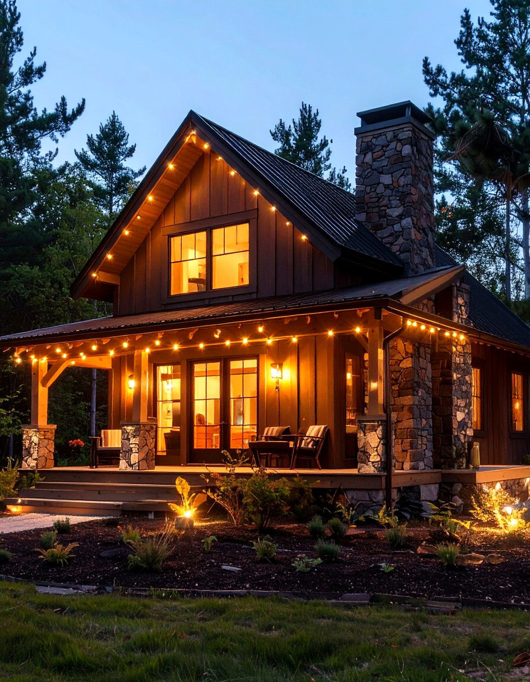Espresso Brown Evokes Cabin Comfort - 25 exterior house colors & inspiration