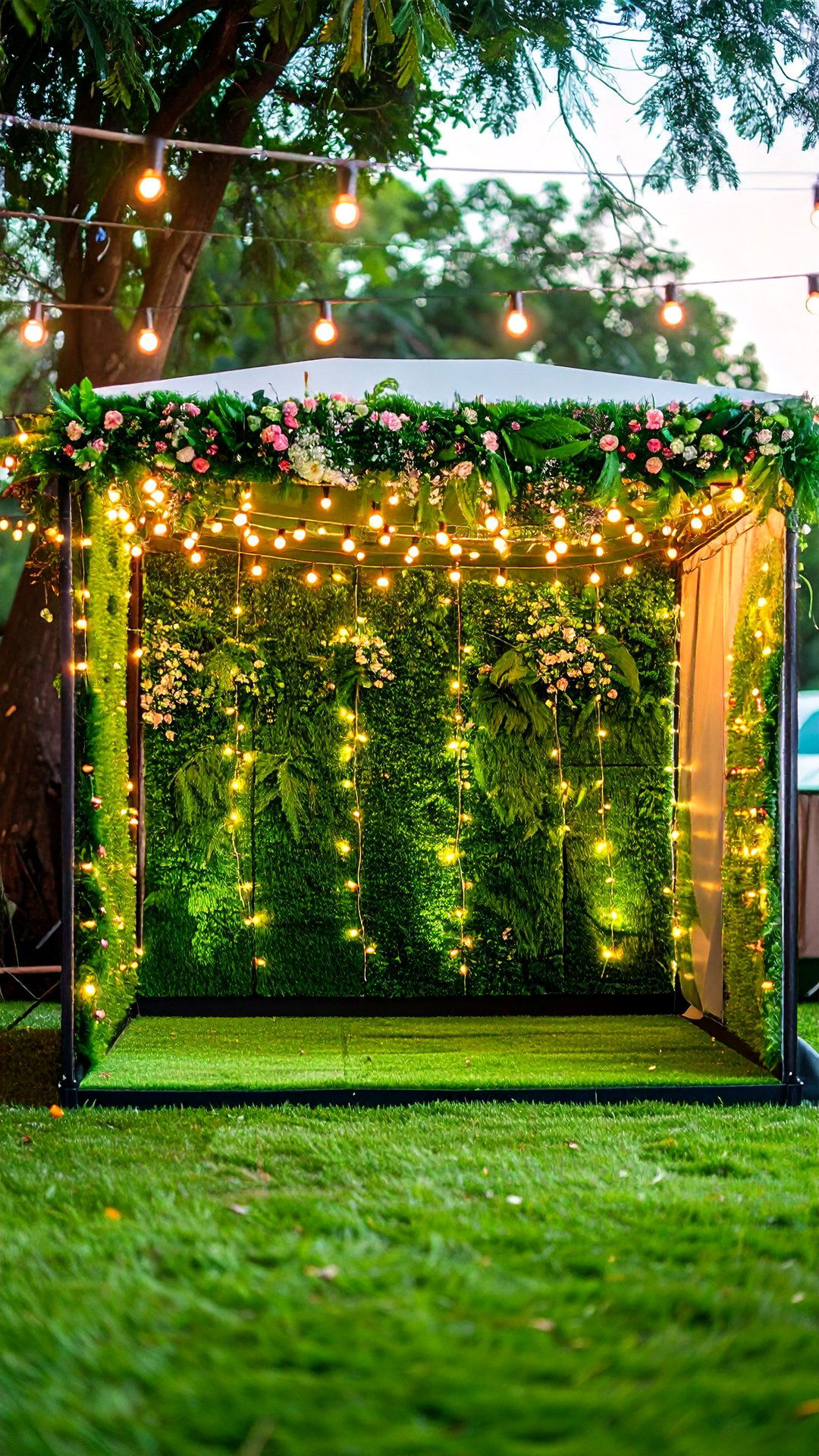 Event Photo Booth Artificial Grass Wall - 25 artificial grass wall design ideas