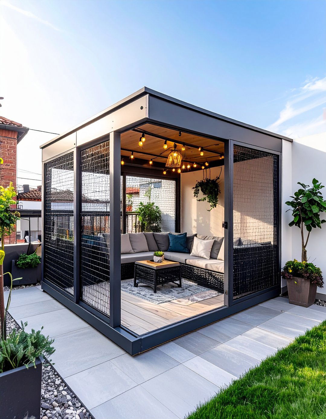 Expandable Wire Panel Kit Catio - 25 outdoor catio ideas