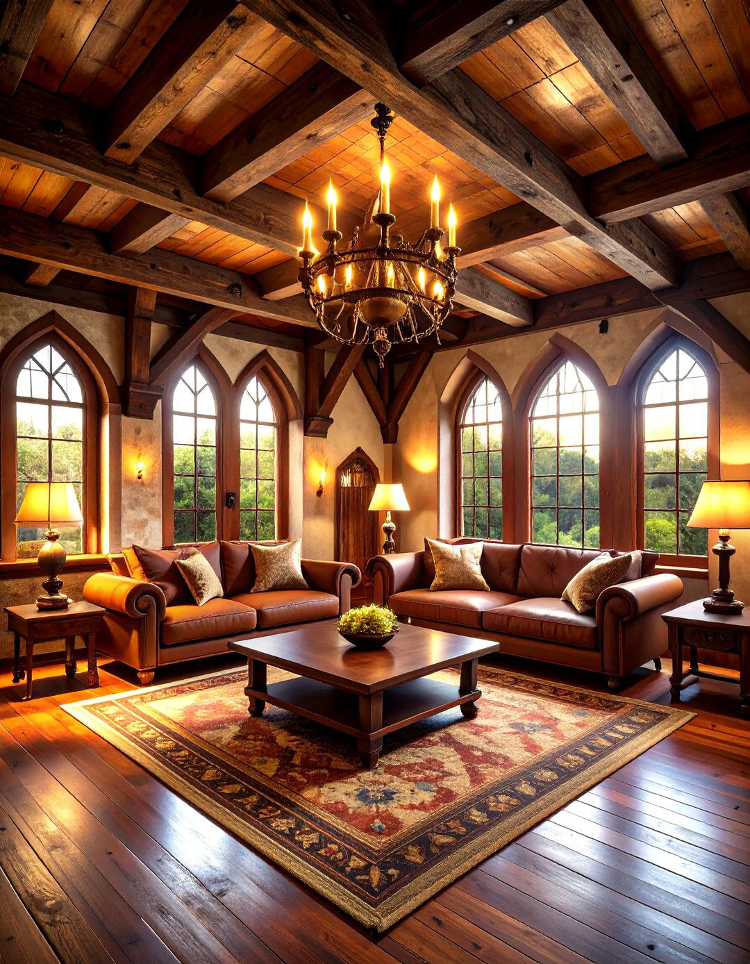 Exposed Timber Beams in Medieval Rooms - 25 medieval home decor ideas