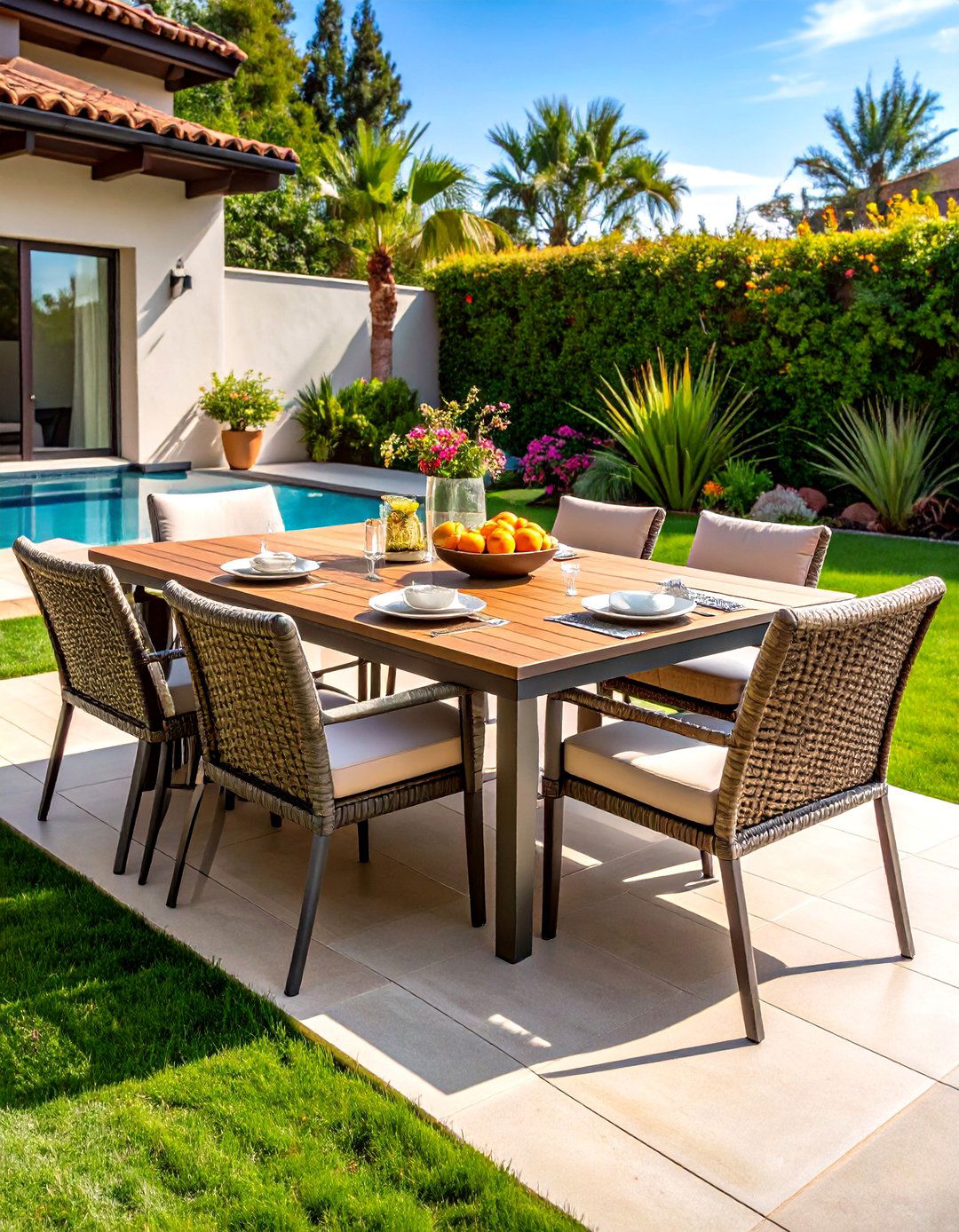 Extendable Outdoor Furniture Dining Tables for Growing Guest Lists - 25 outdoor furniture ideas