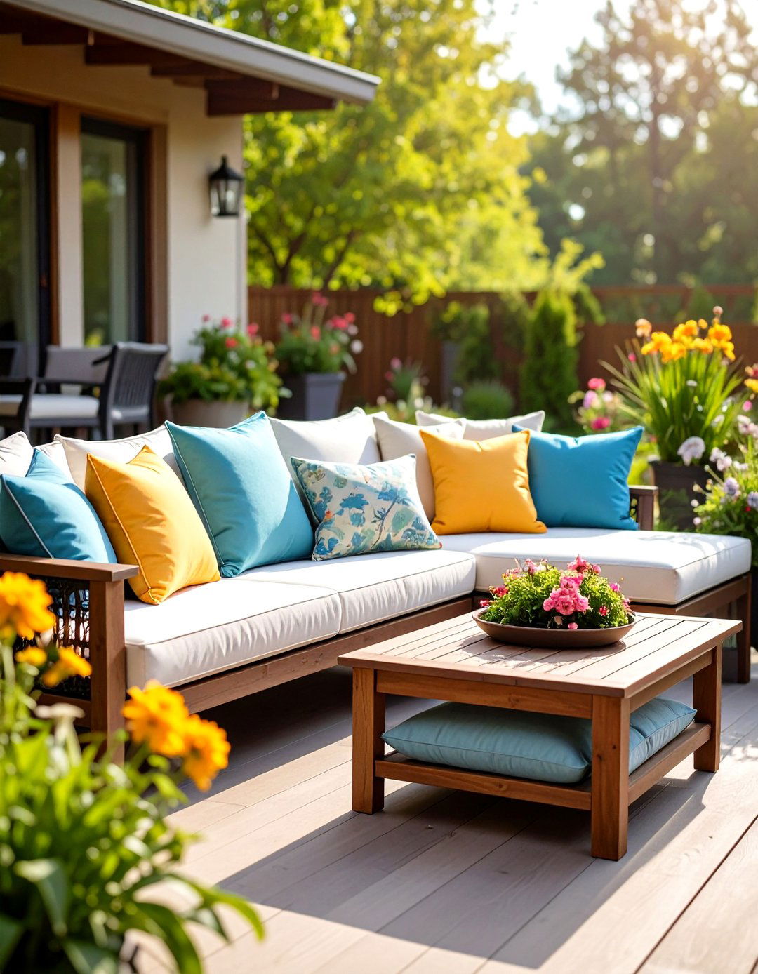 Fade Resistant Patio Pillows and Cushions - 25 patio decor ideas