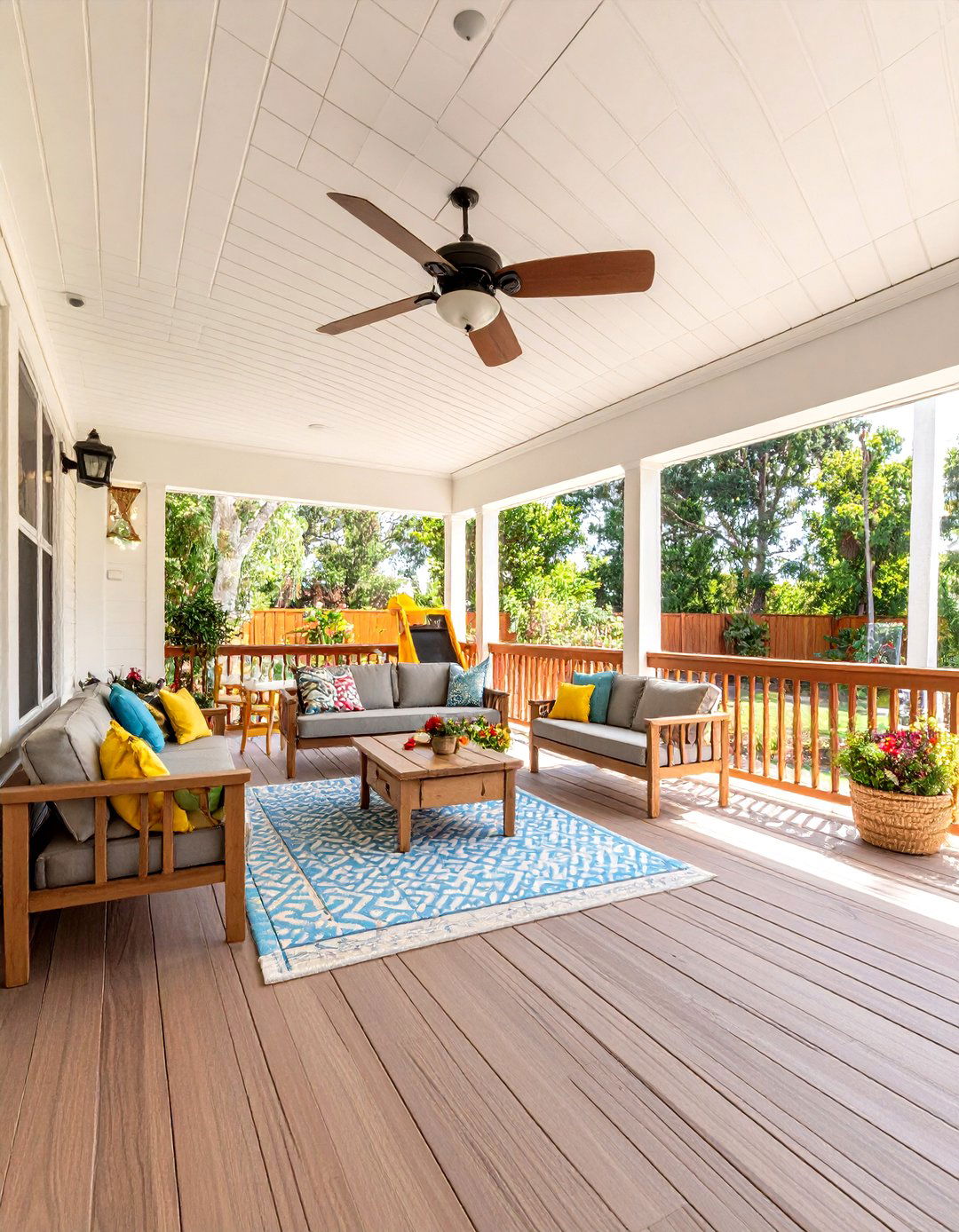 Family Friendly Lanai with Play Zone - 25 lanai porch & patio designs