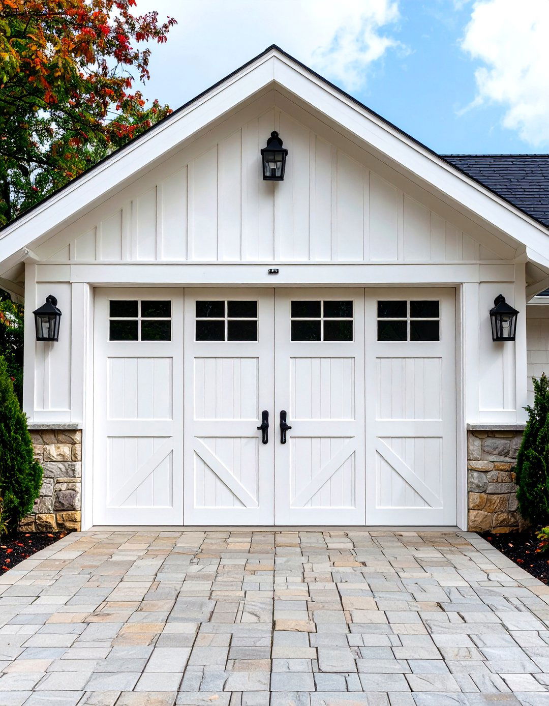 Farmhouse Board and Batten Garage Door Trim - 25 exterior garage door trim ideas