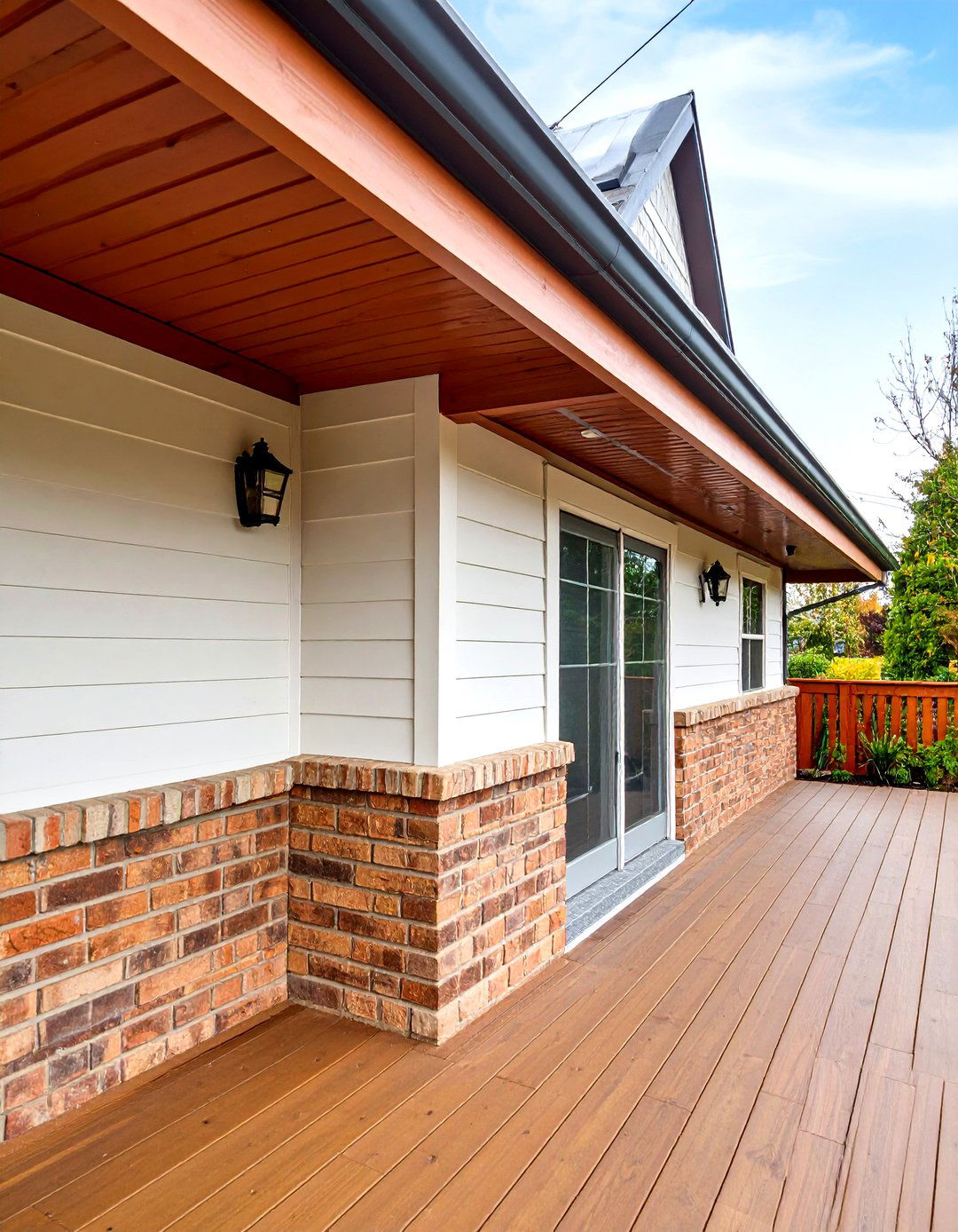 Faux Brick Panel Deck Fascia - 25 deck fascia ideas
