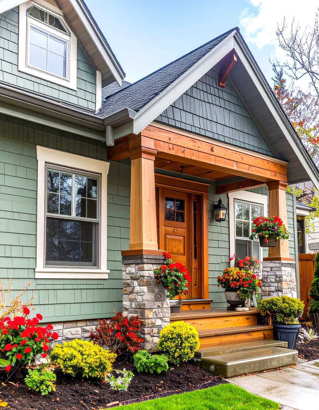 Faux Wood Panel Exterior Wainscoting to Beat the Elements - 25 exterior wainscoting ideas