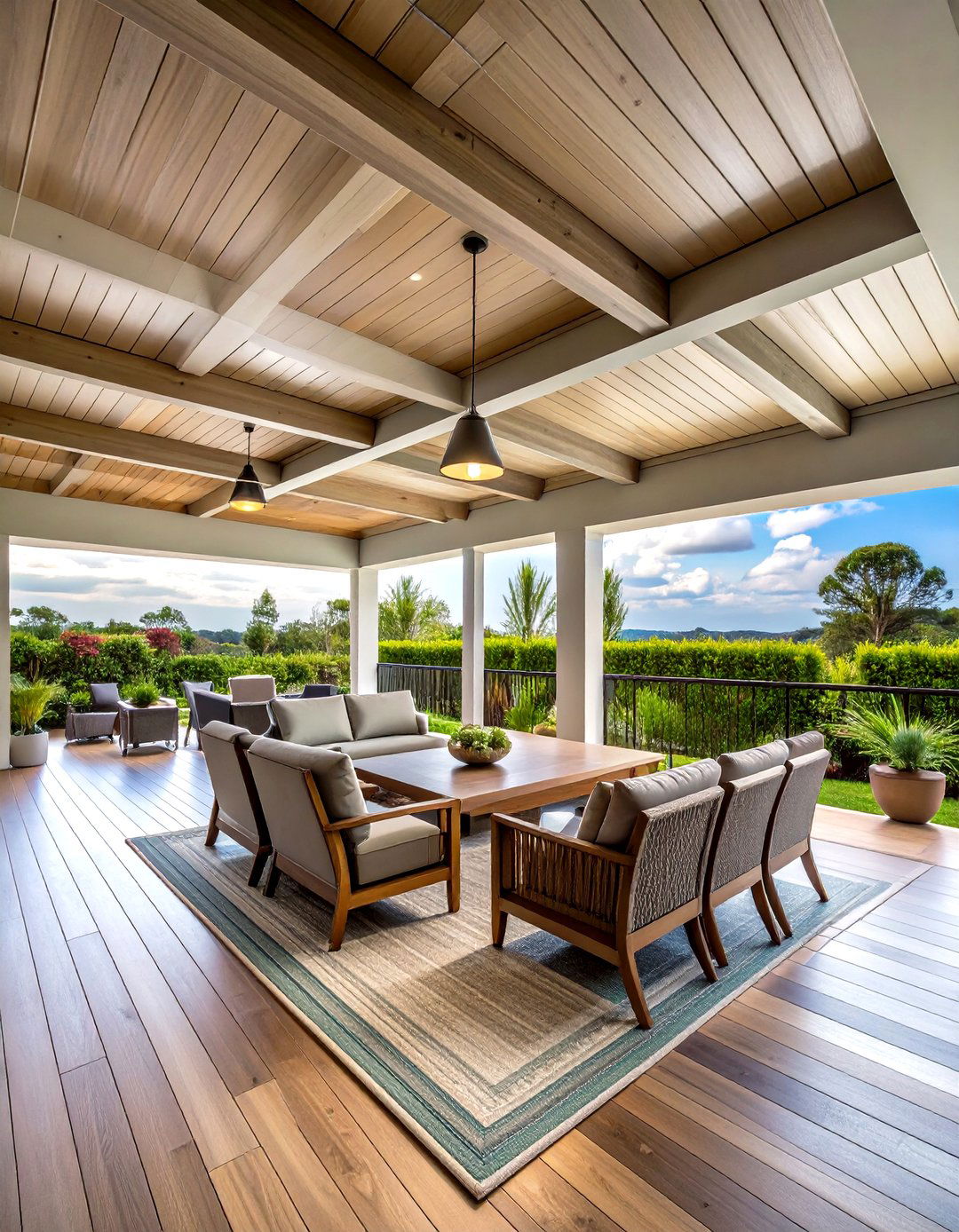 Fiber Cement Beadboard Patio Ceiling - 25 patio ceiling ideas