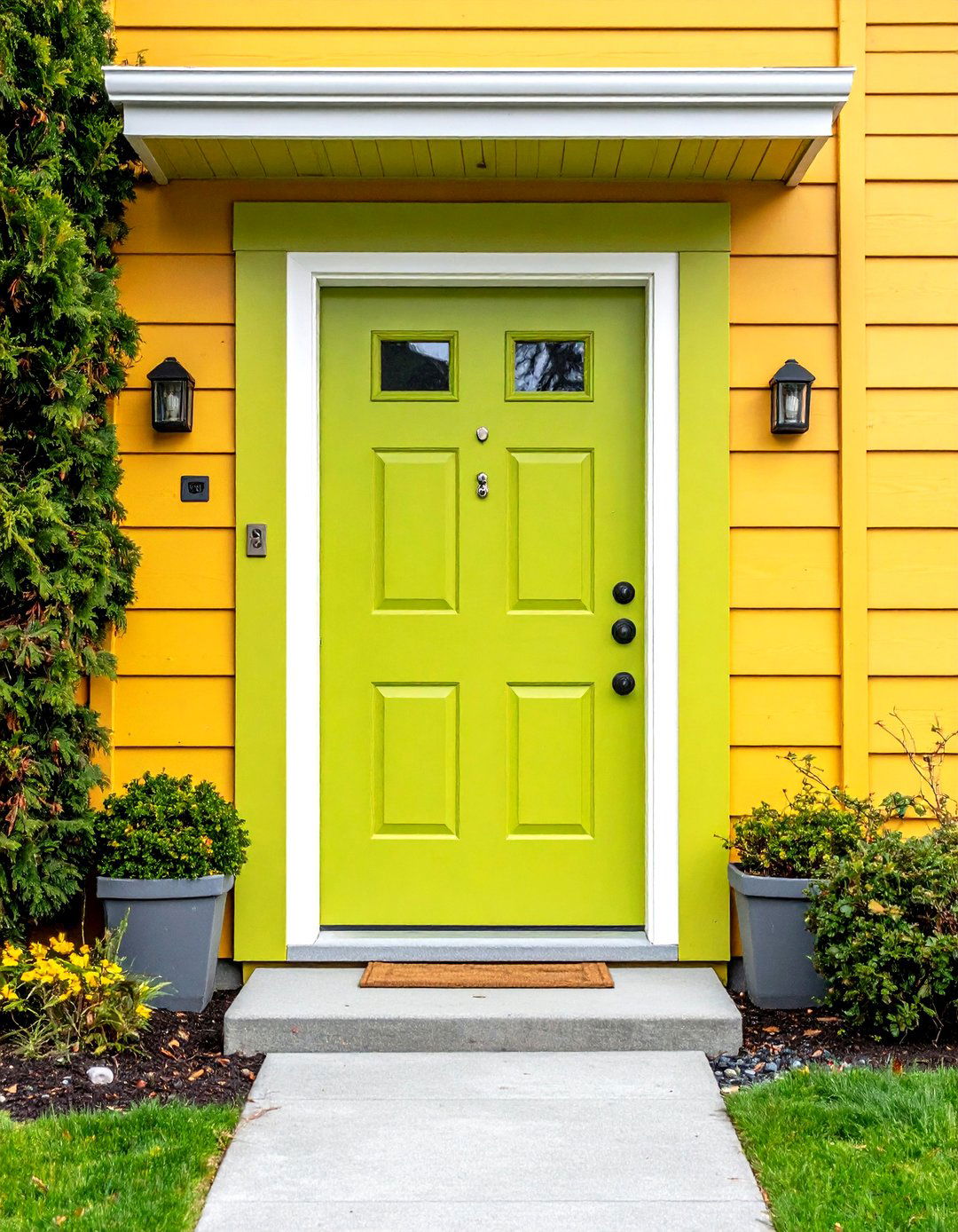 Fiber Cement Trim for Extra Durability - 25 exterior door trim ideas