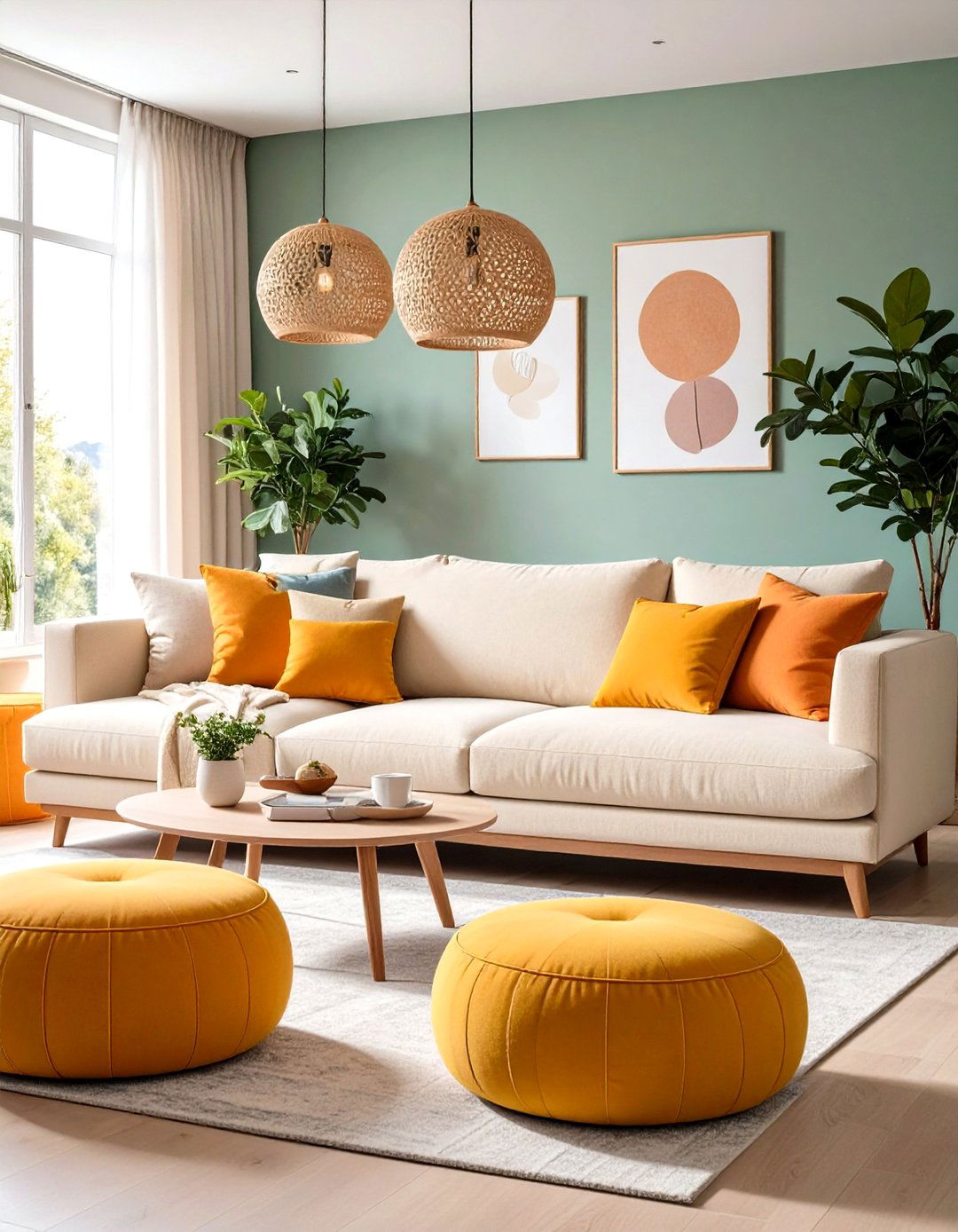 Flexible Seating Zones Adapt a Neutral Living Room for Any Gathering - 25 neutral living room ideas