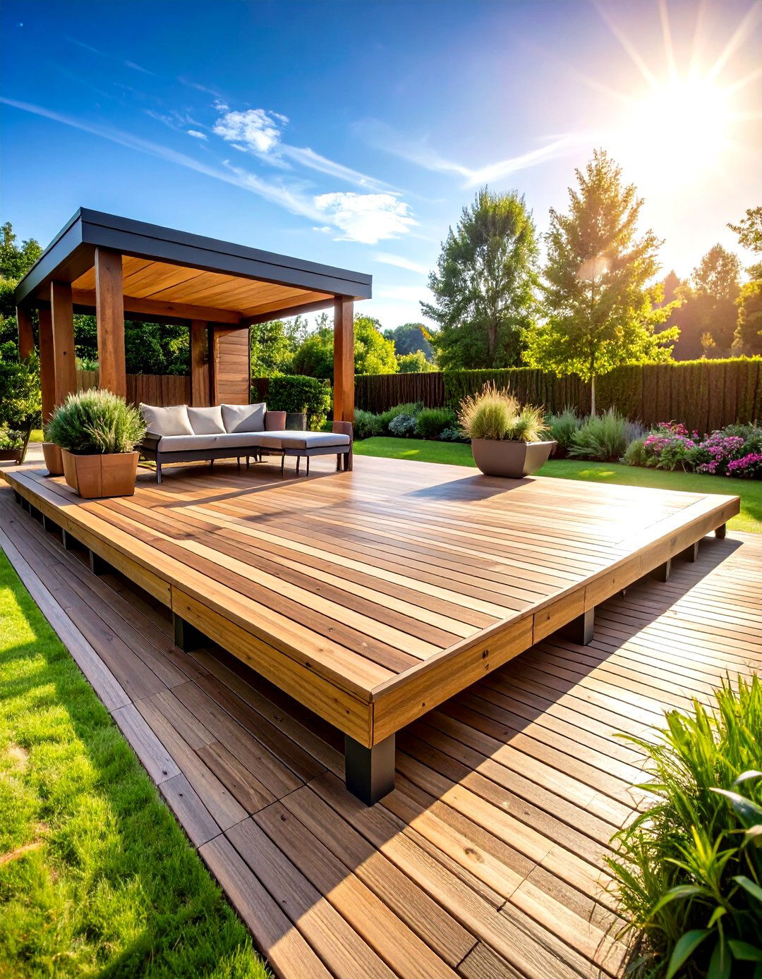 Floating Rental Friendly Patio Deck You Can Take With You - 25 patio deck ideas