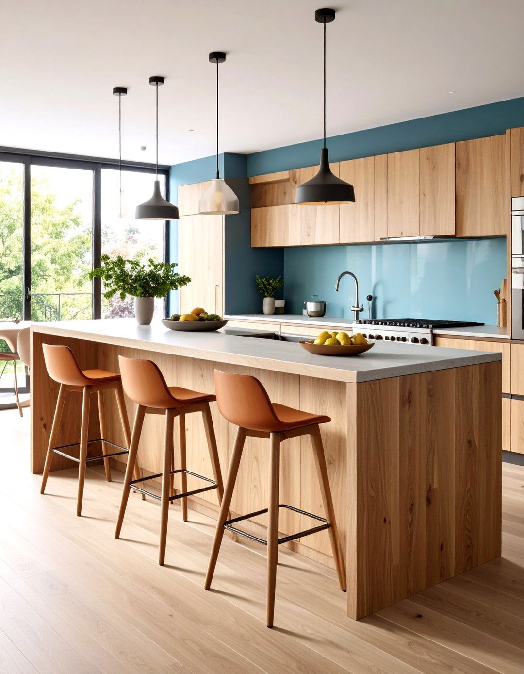 Floating Shelf Minimalist Breakfast Bar - 25 breakfast bar ideas
