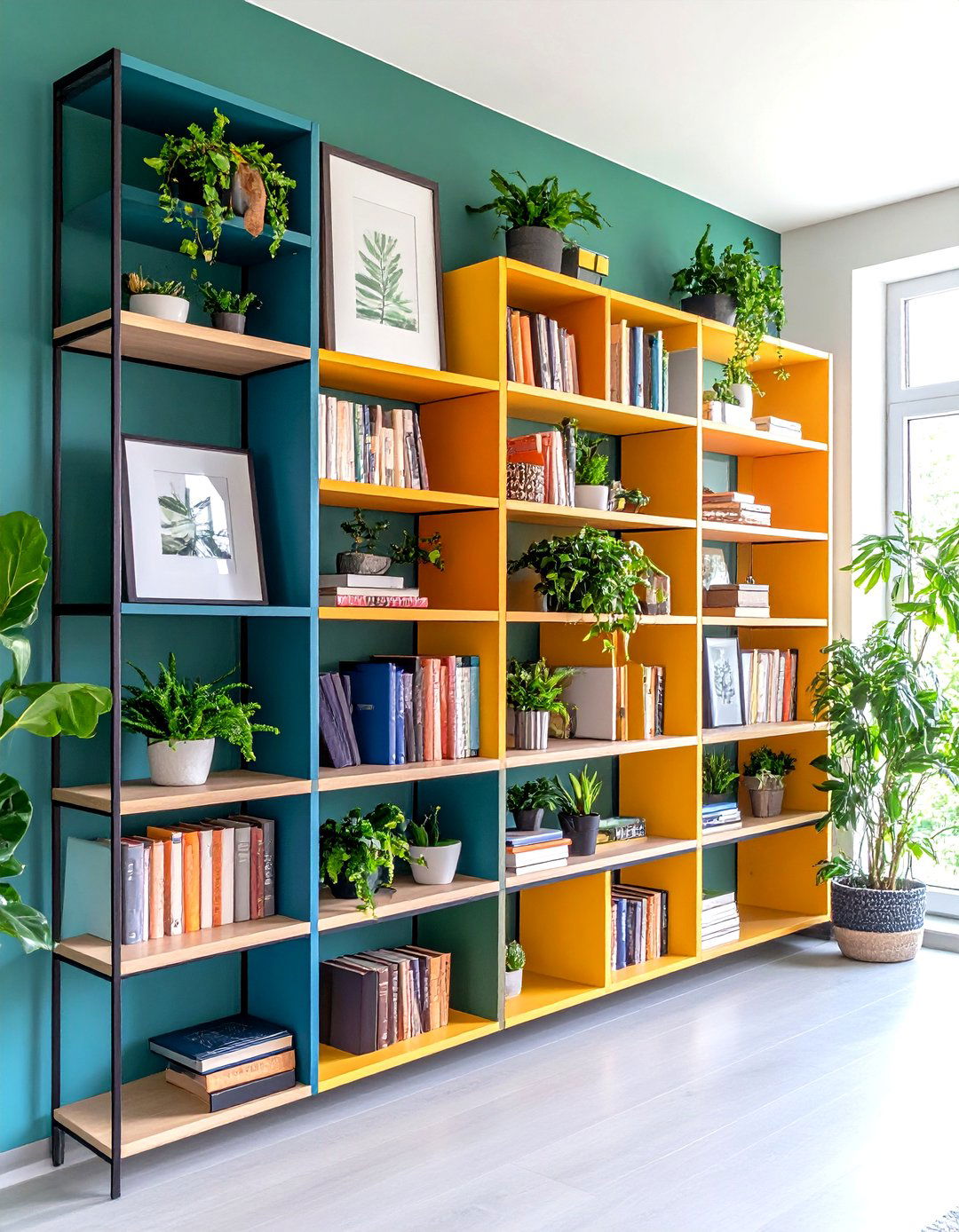 Floating Shelf Stack Family Picture Wall - 25 family picture wall ideas