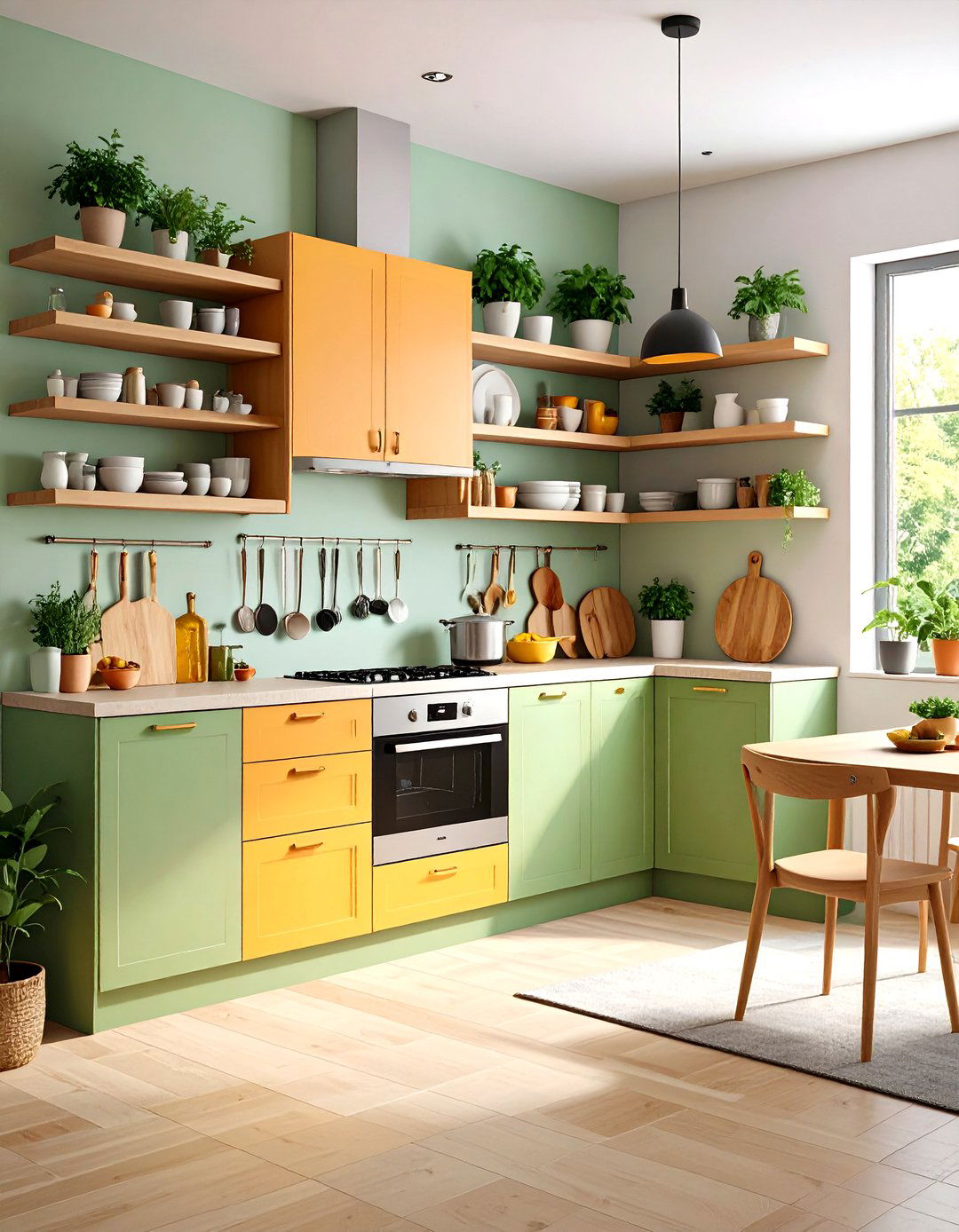 Floating Shelves Let the Walls Breathe - 25 minimalist kitchen ideas