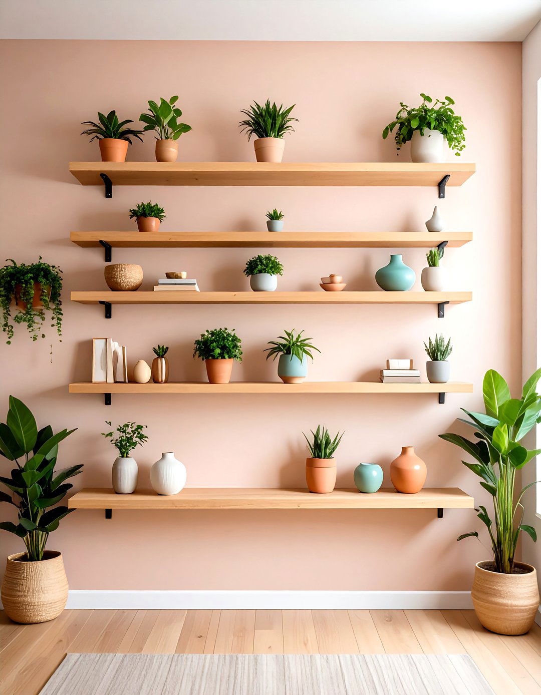 Floating Shelves Sculpt Wall Ready Minimalist Decorating - 25 minimalist decorating ideas