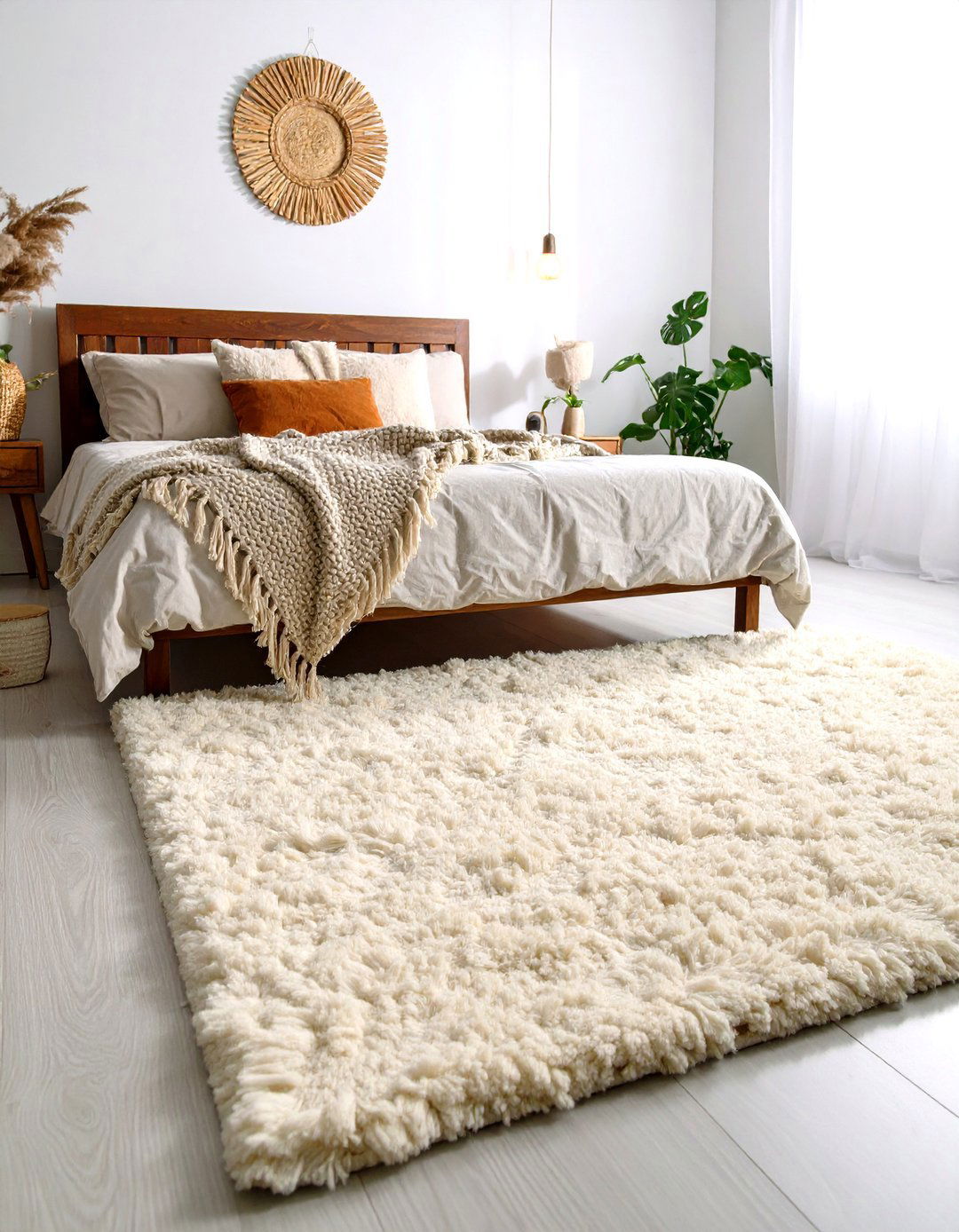 Flokati Meadow Rug Underfoot - 25 fairy-themed bedroom ideas
