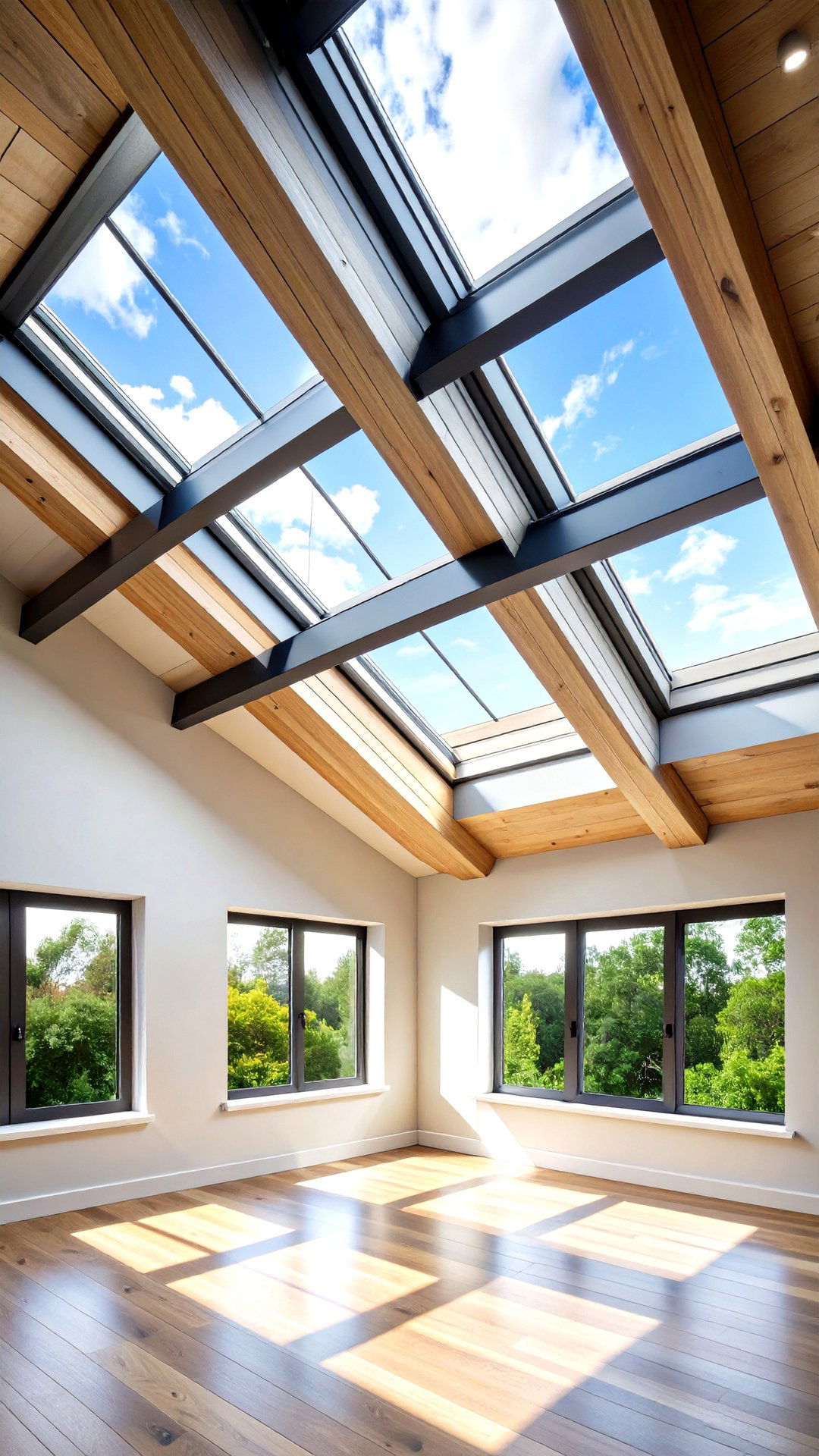 Flooding a Cathedral Ceiling with Skylights - 25 cathedral ceiling ideas