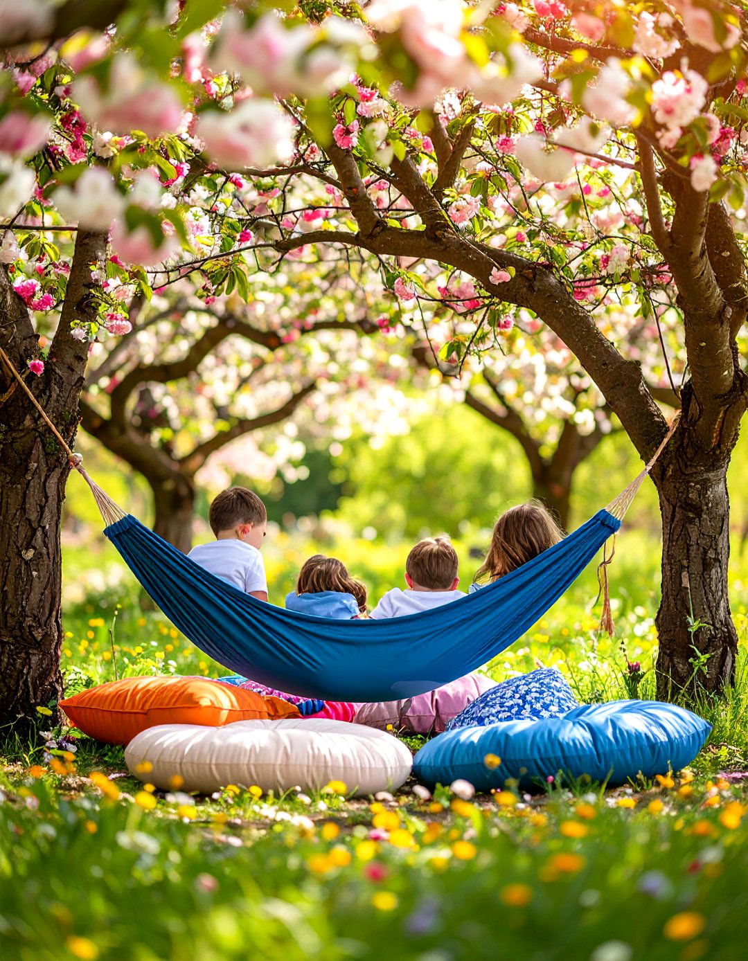 Flowering Tree Hammock Haven - 25 nursery garden ideas