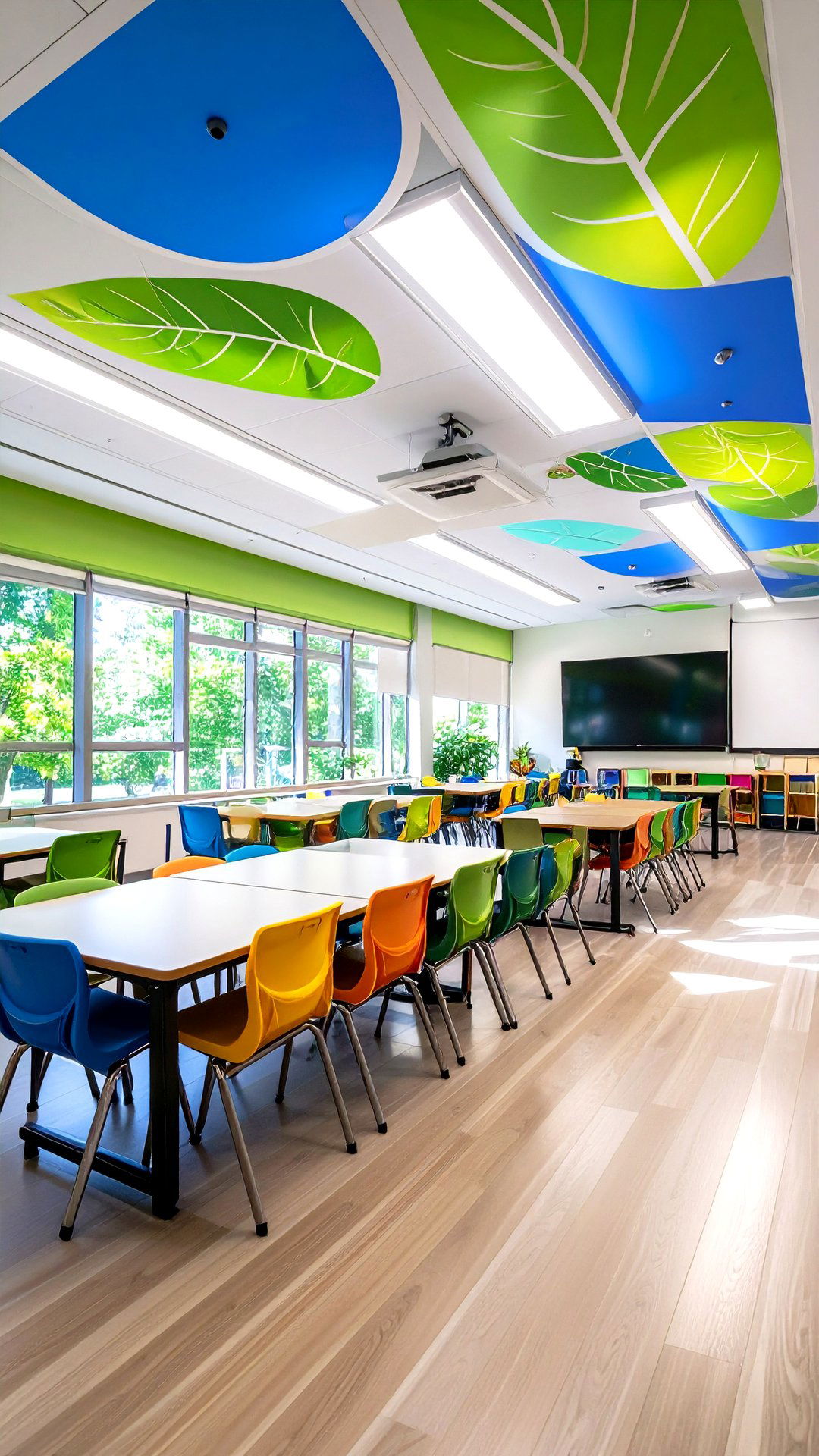 Fluorescent Filter Classroom Lighting for Comfort - 25 classroom lighting ideas