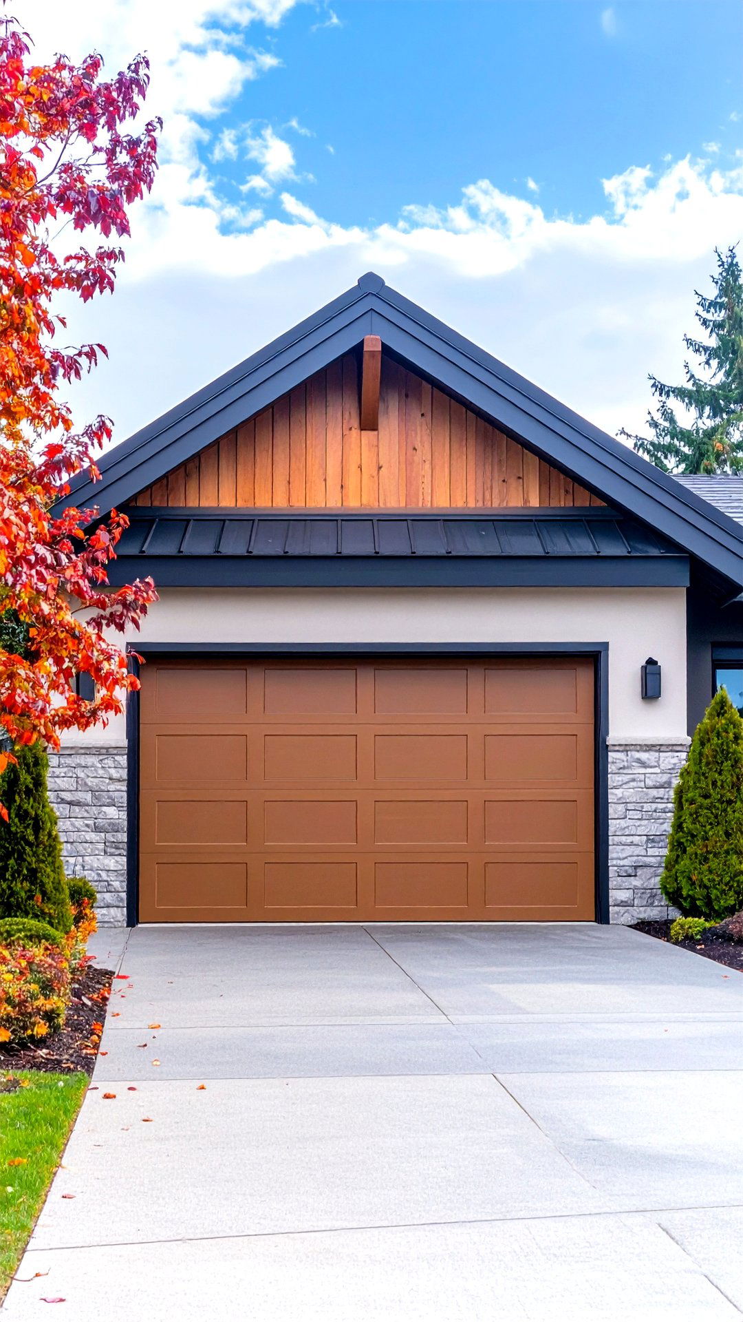 Flush Clad Garage Door - 25 minimalist house exterior ideas