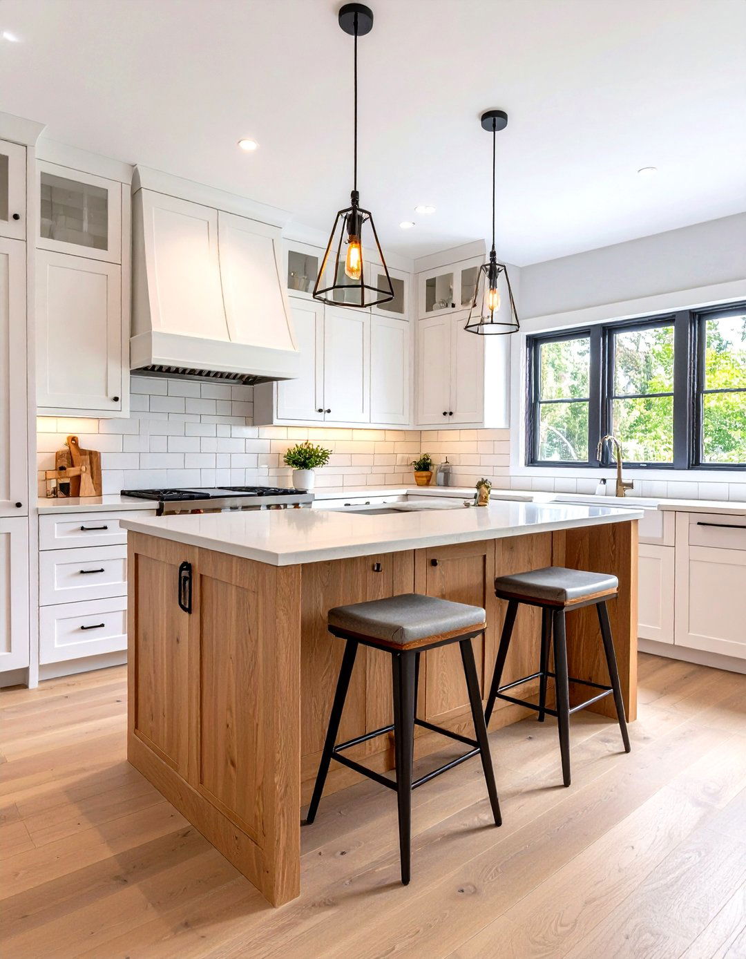 Fold Down Breakfast Bar Saves Space in a Galley Kitchen - 25 galley kitchen ideas