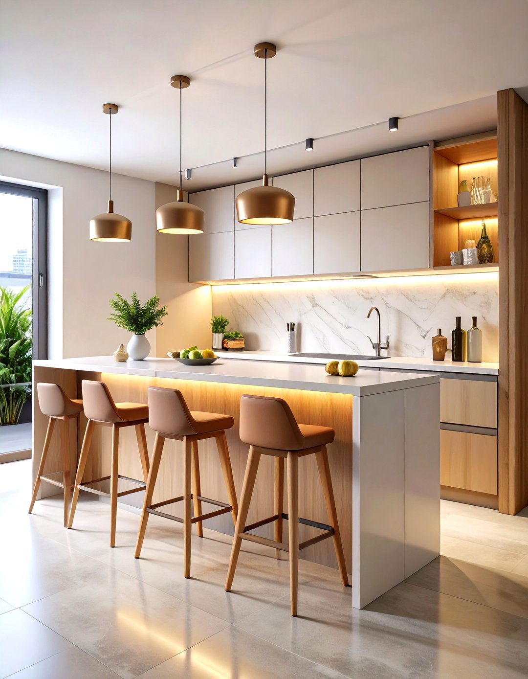 Fold Down Wall Mounted Breakfast Bar - 25 breakfast bar ideas