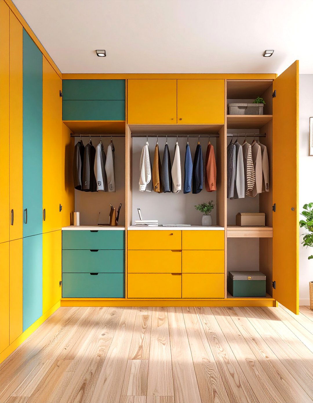 Fold Out Console Workstation for a Small Office Guest Room - 25 office guest room ideas