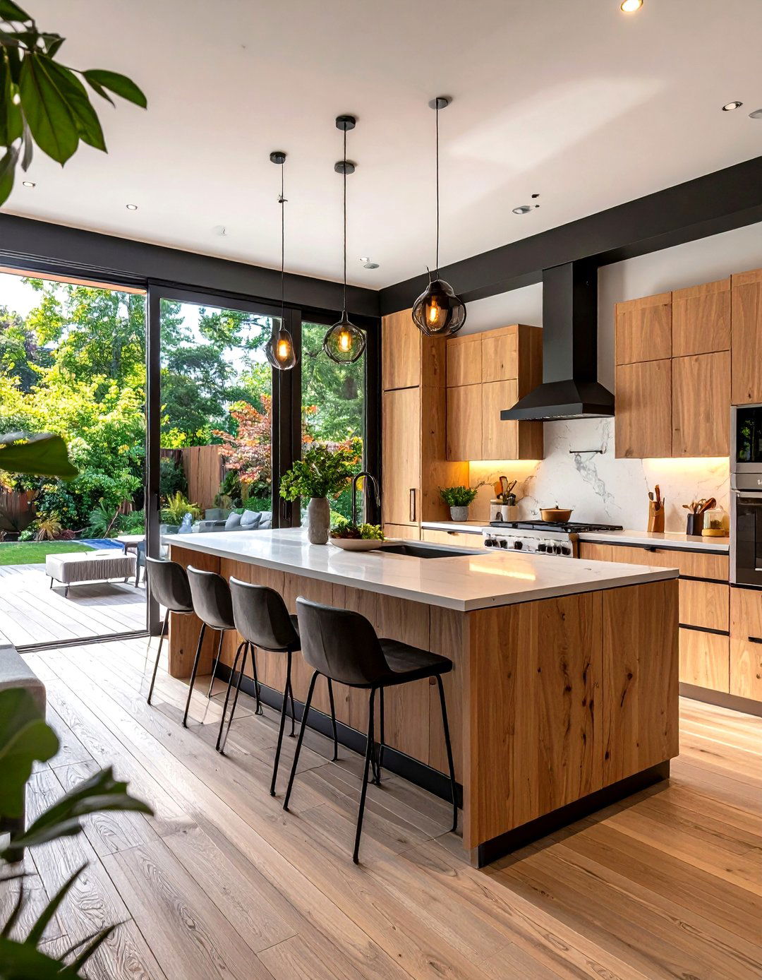 Fold the Kitchen Into the Garden With Bifold Doors - 25 open kitchen ideas