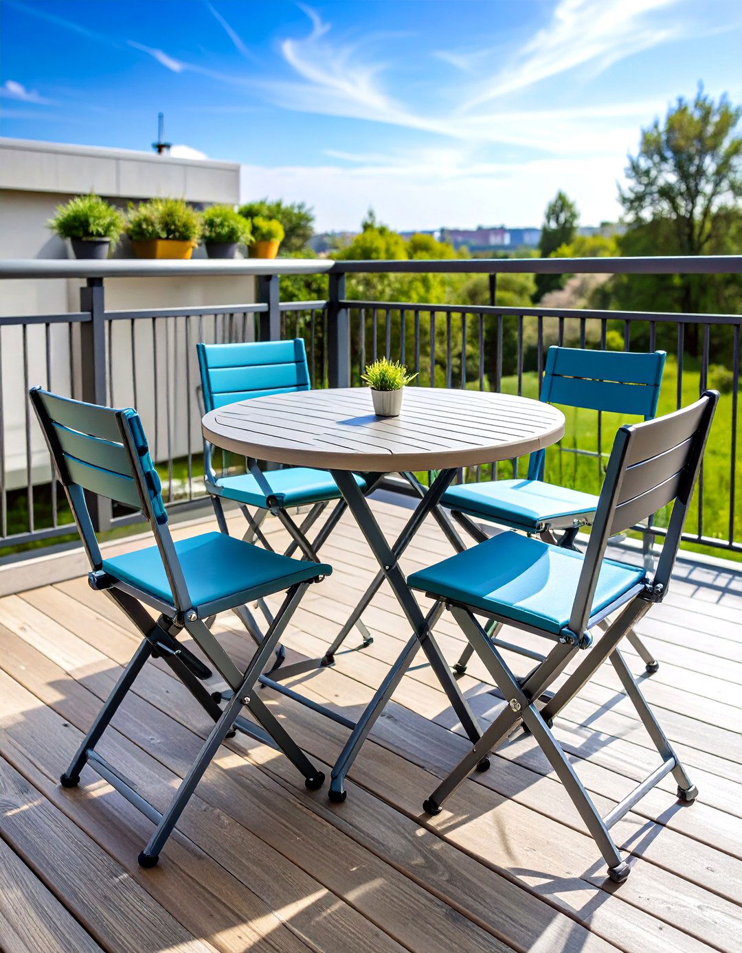 Foldable Outdoor Furniture Bistro Sets for Balconies - 25 outdoor furniture ideas