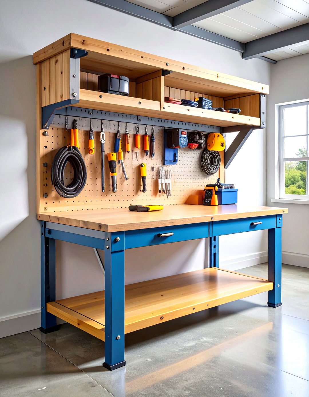 25 Garage Workbench Ideas to Organize Your Workshop Space