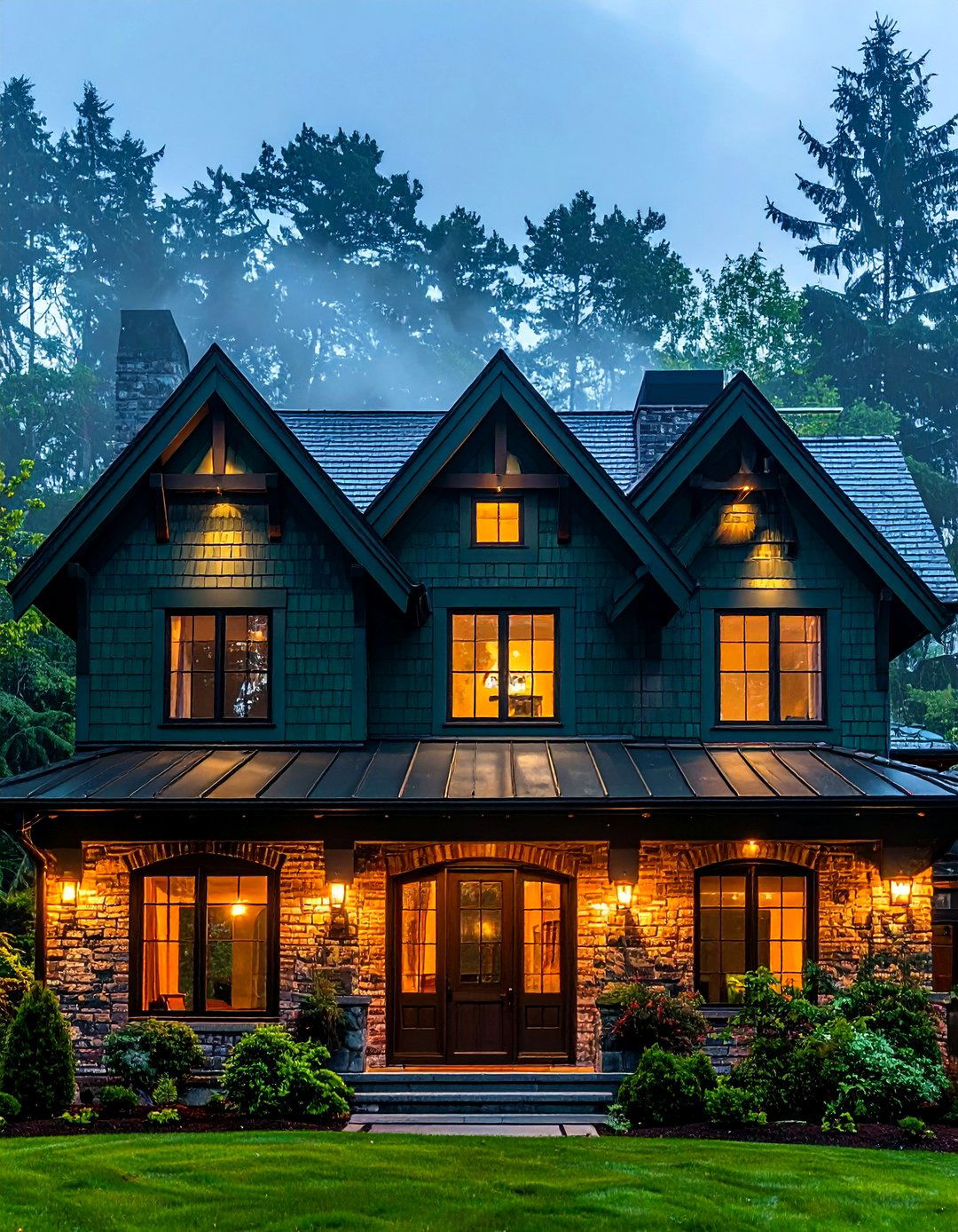 Forest Inspired Exterior Brick Paint Color Thunderous - 25 exterior brick paint color ideas