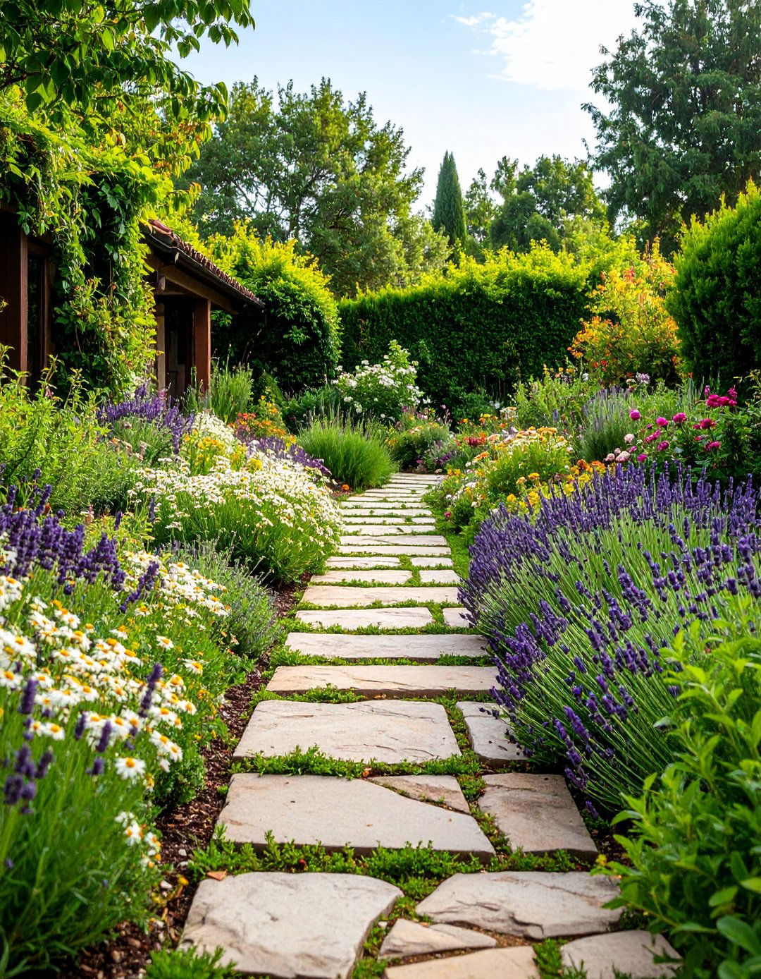 Fragrant Herb Filled Courtyard Pathways - 25 courtyard ideas