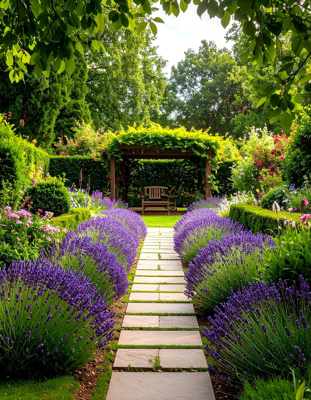 Fragrant Lavender Parterre - 25 parterre garden ideas