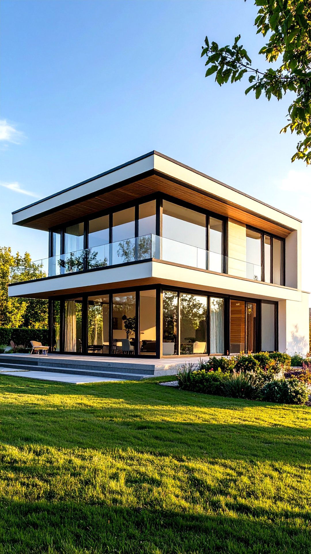 Frameless Corner Windows - 25 minimalist house exterior ideas