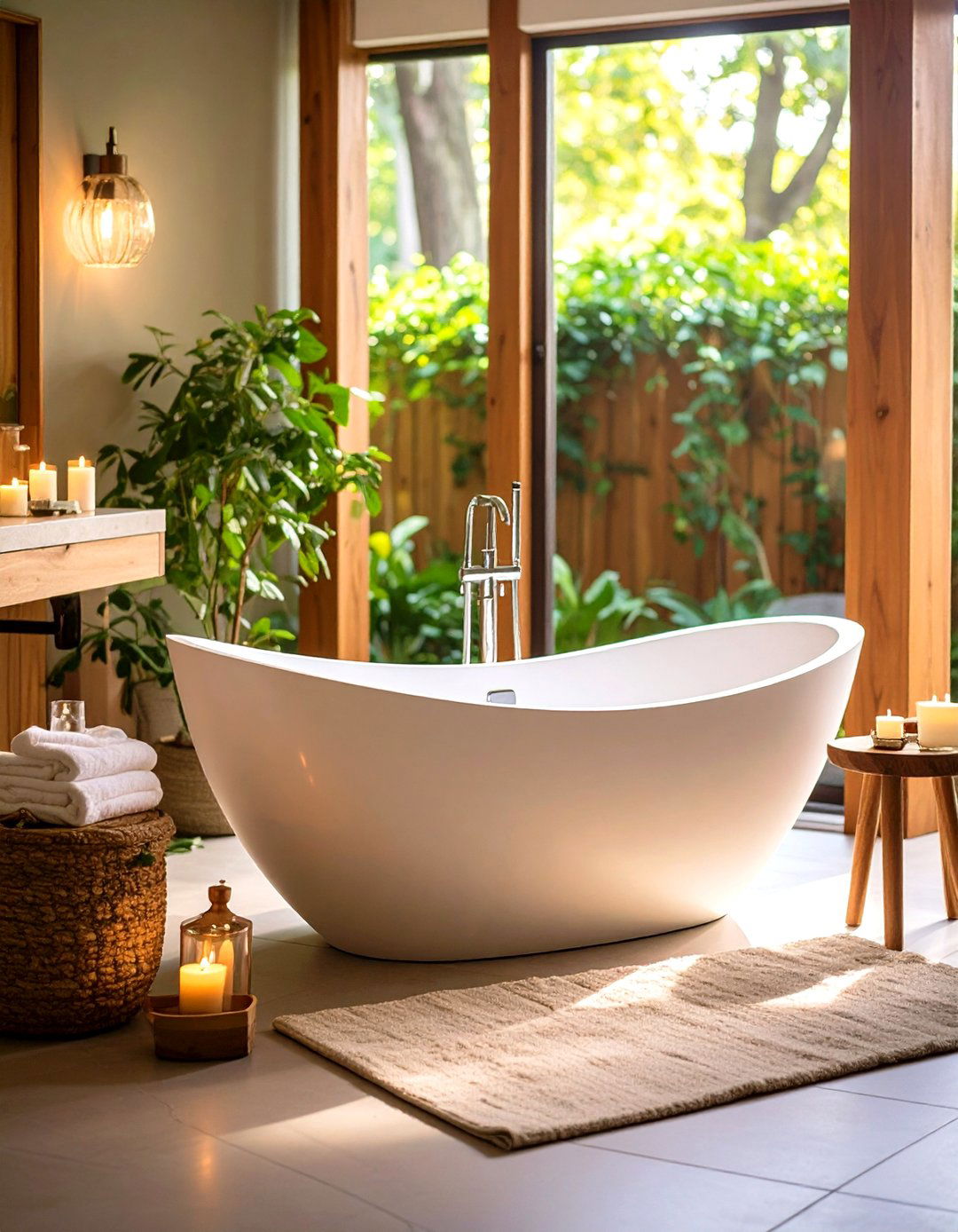 Freestanding Tub as the Ensuite Bathrooms Sculptural Centerpiece - 25 ensuite bathroom ideas