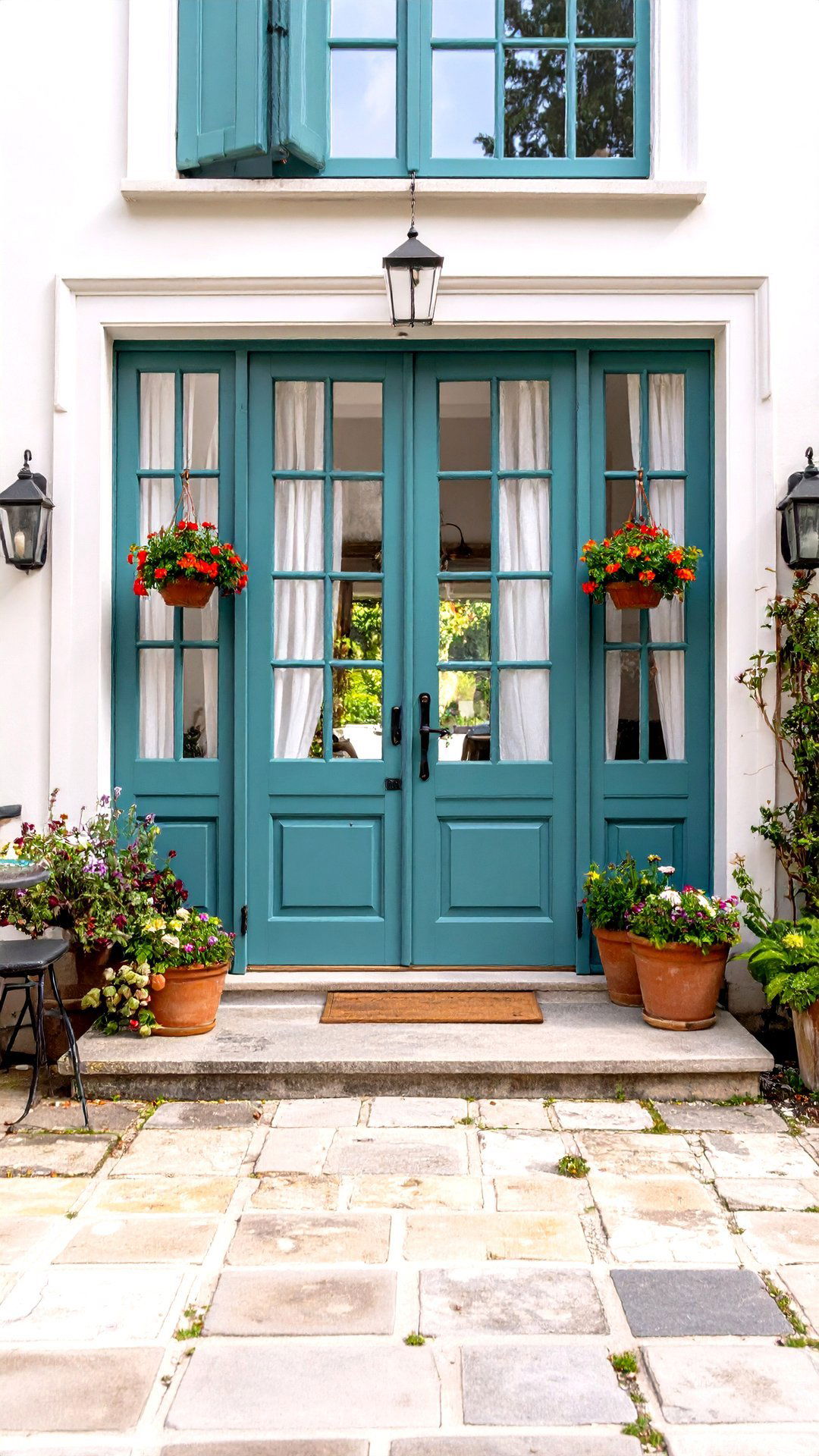 French Doors Blur Lines Between Cottage Dining Room and Garden - 25 cottage dining room ideas