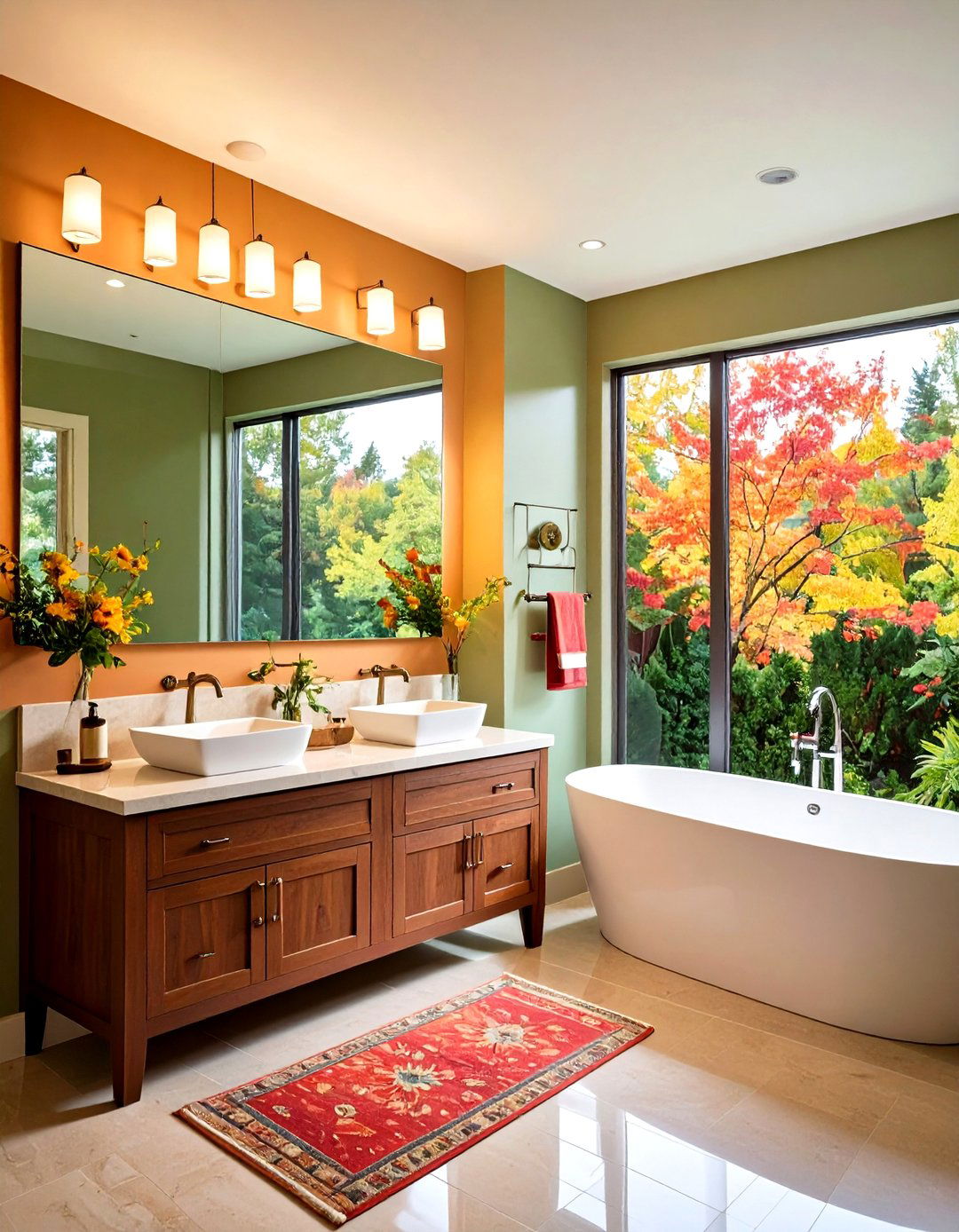 Full Wall Mirror to Double the Perceived Ensuite Bathroom Size - 25 ensuite bathroom ideas