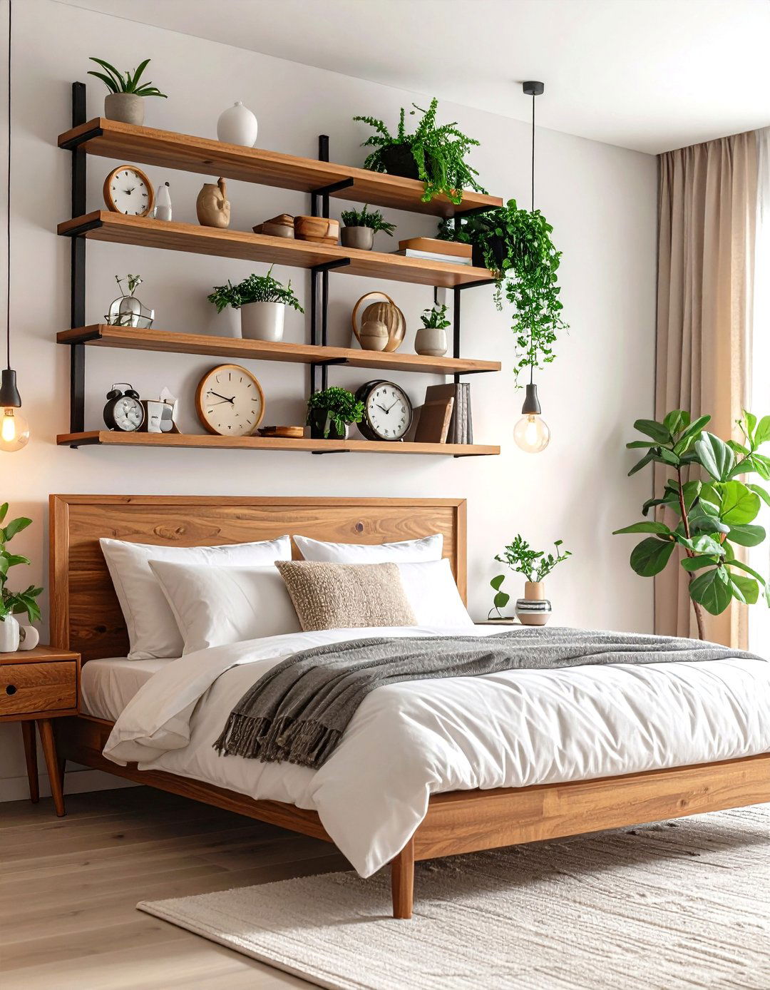 G Plan Shelving Headboard Defines a s Bedroom - 25 60s bedroom ideas