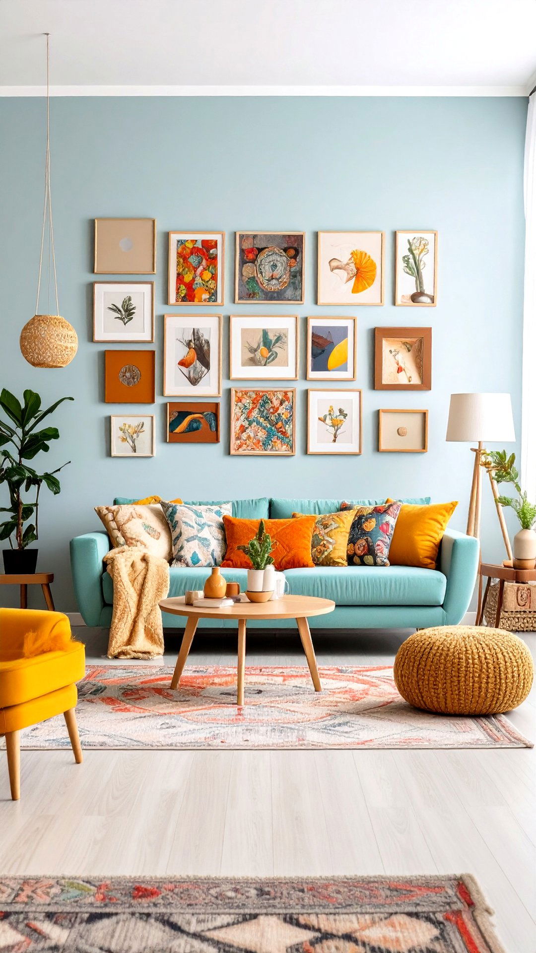 Gallery Walls Showcasing Personal Narratives - 25 aesthetic living room ideas