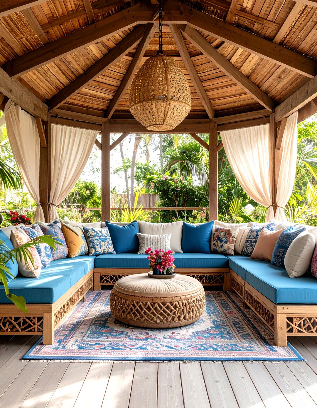 Gazebo Banquette Outdoor Seating for All Weather Gatherings - 25 outdoor seating ideas