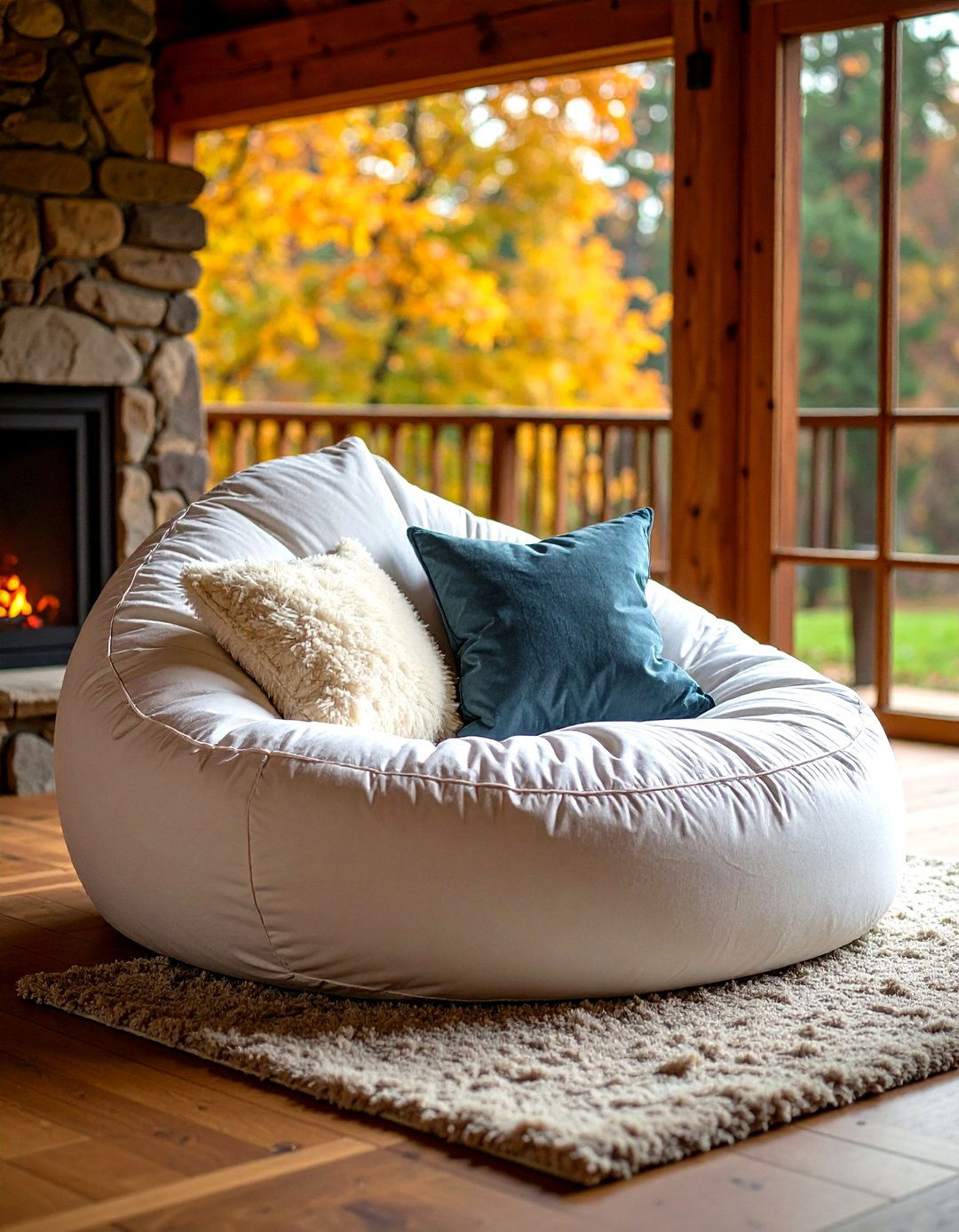 Giant Bean Bag Loungers - 25 man cave seating ideas