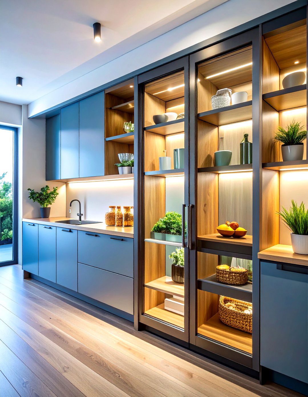 Glass Pantry Doors - 25 pantry door ideas