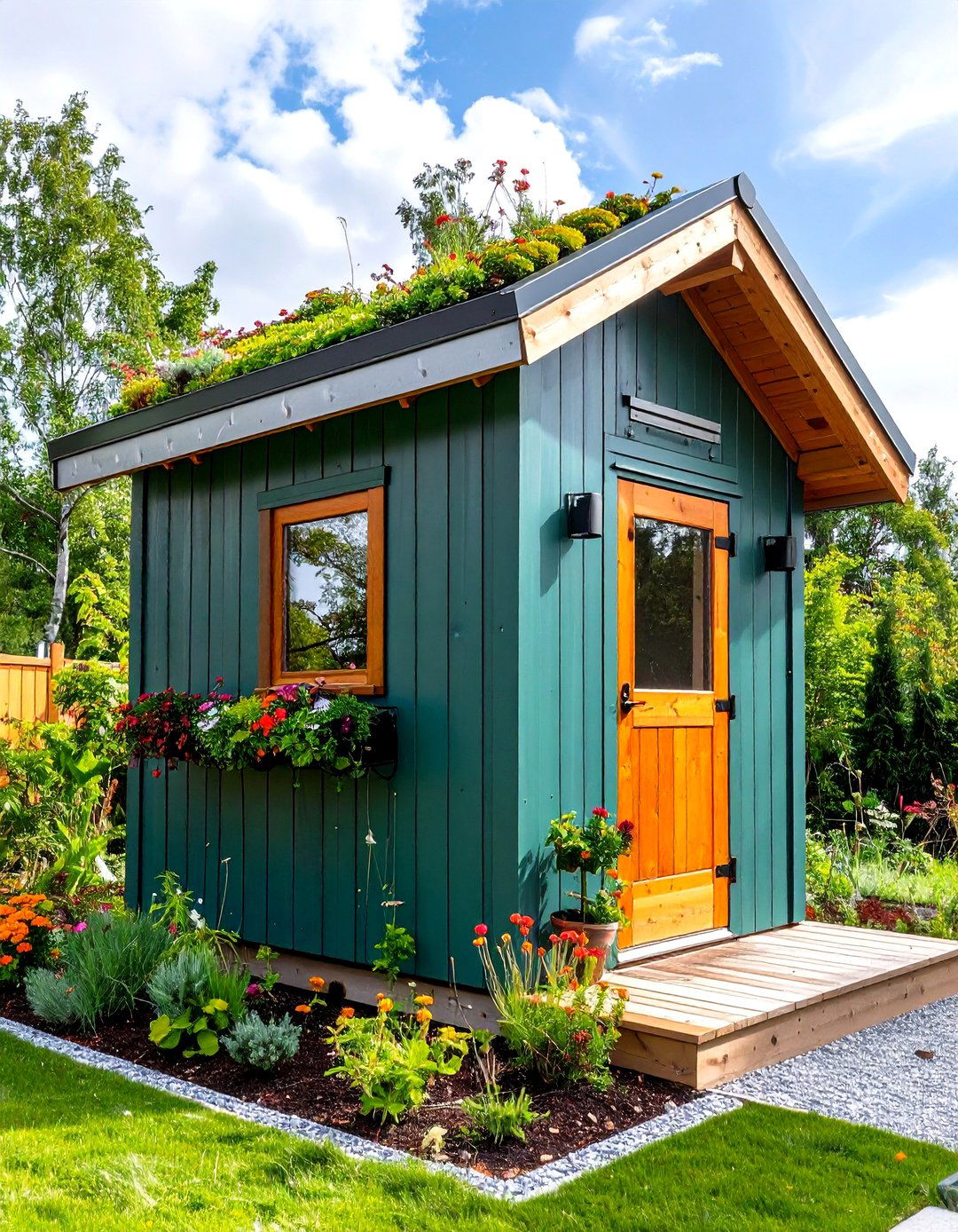 Green Roof Outhouse for Storm Water Buffering - 25 outhouse design ideas